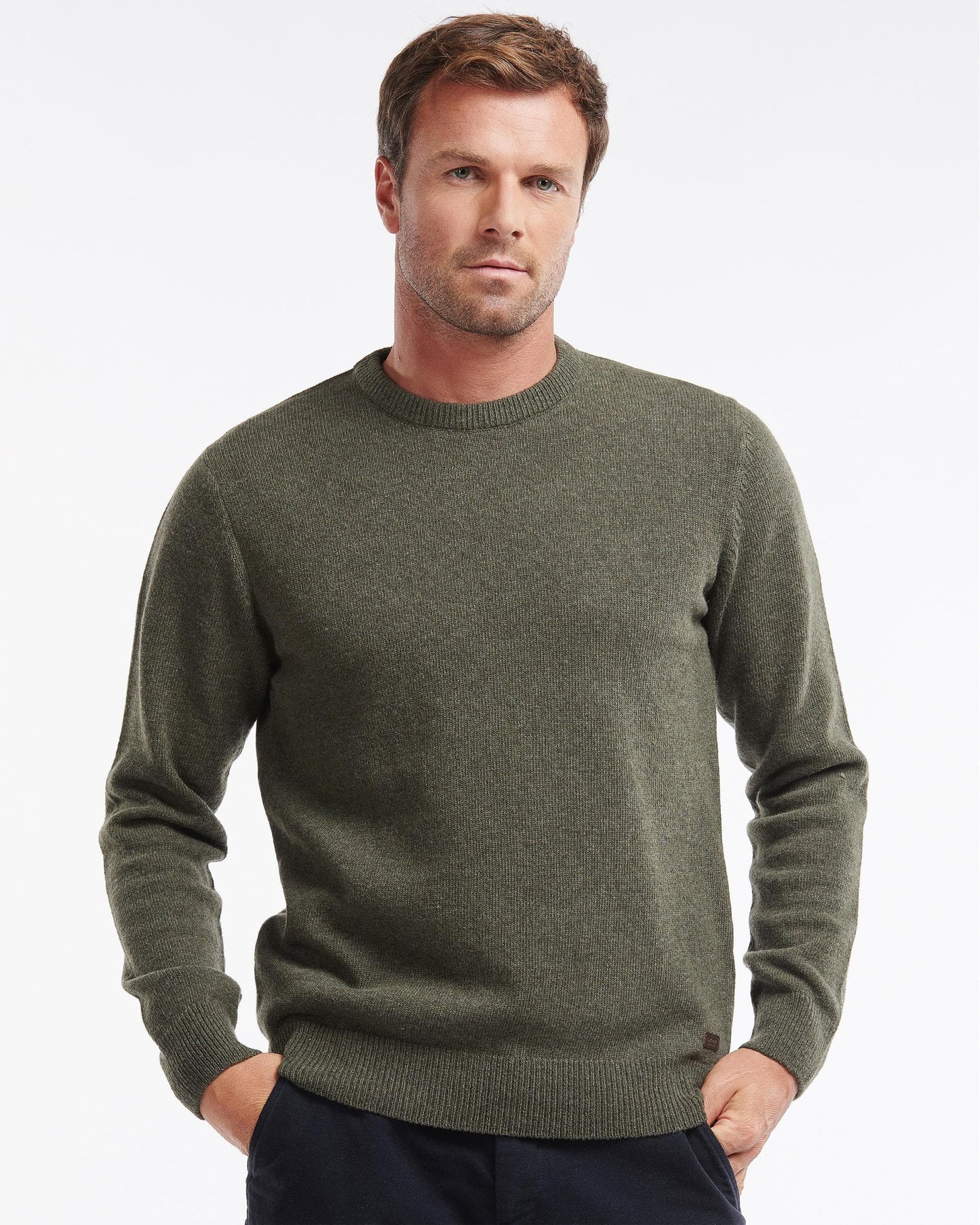 Barbour Nelson Essential Mens Crew Neck Jumper
