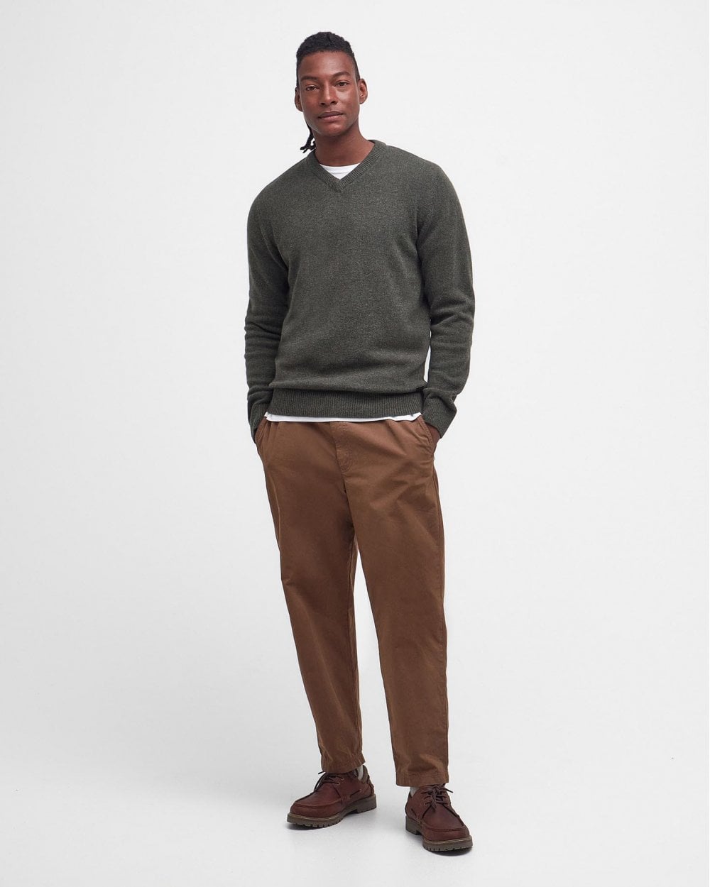 Barbour Barbour Nelson Essential V Neck Mens Jumper