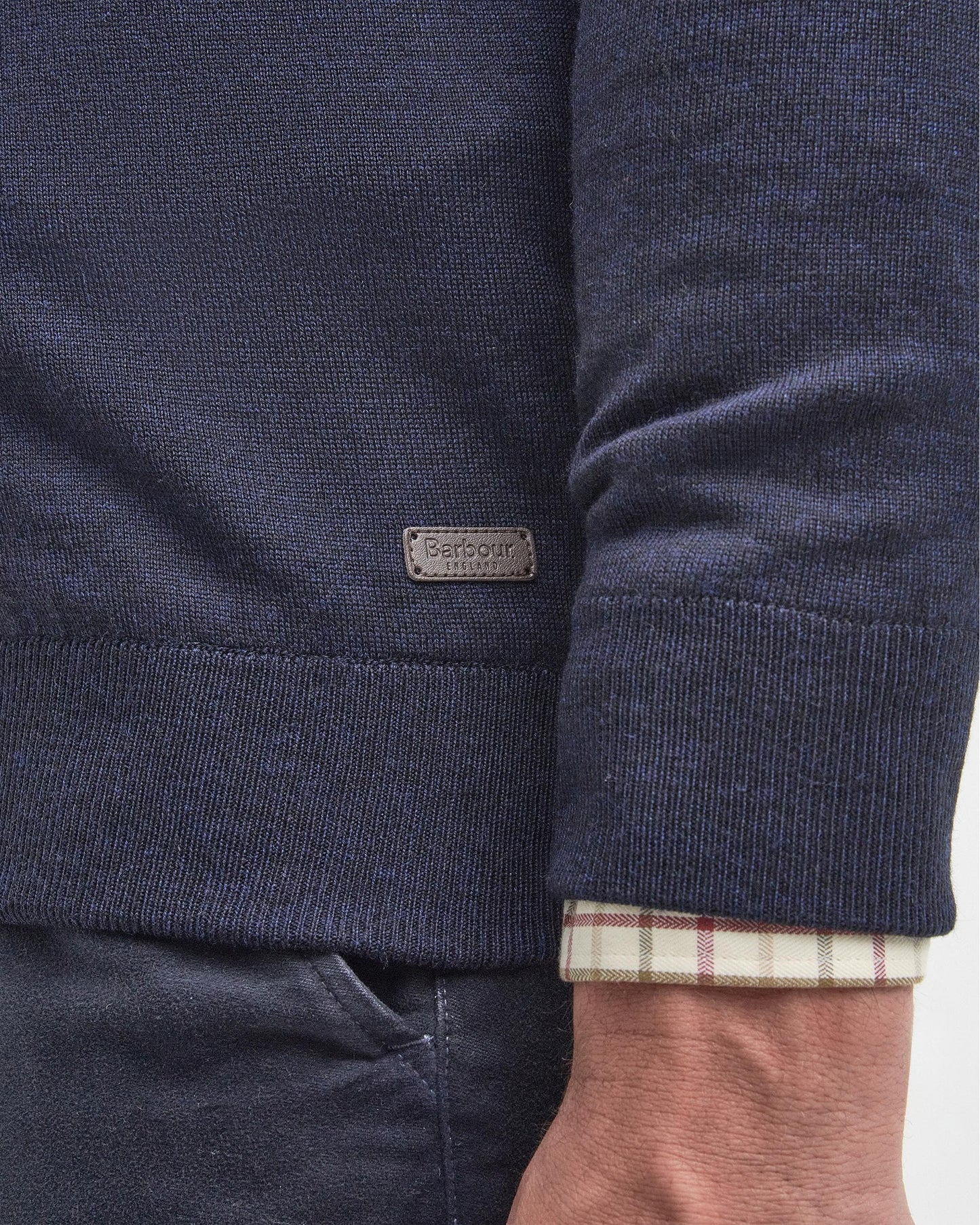 Barbour Gamlin Mens Half Zip Jumper - Navy
