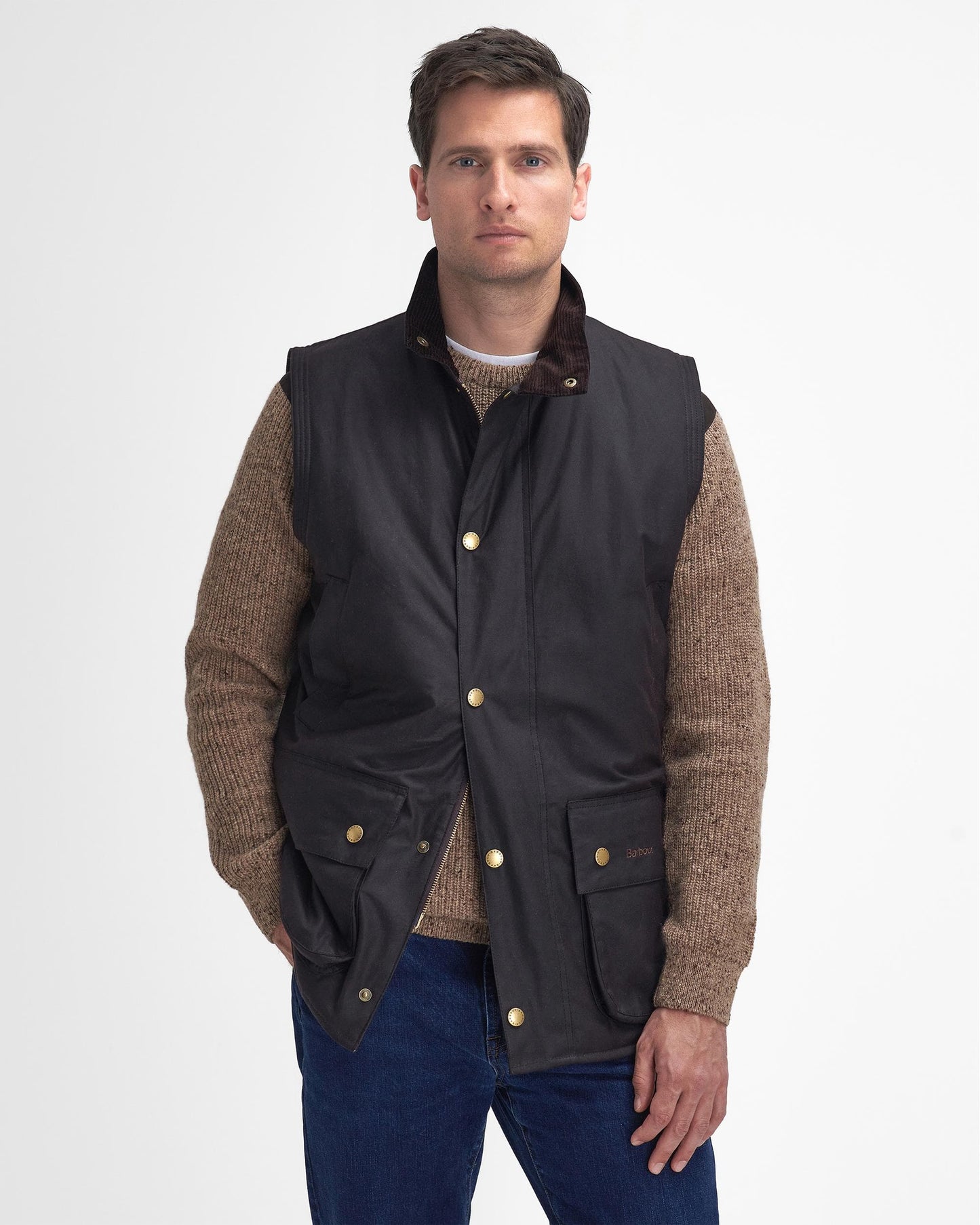 Barbour Westmorland Mens Wax Gilet