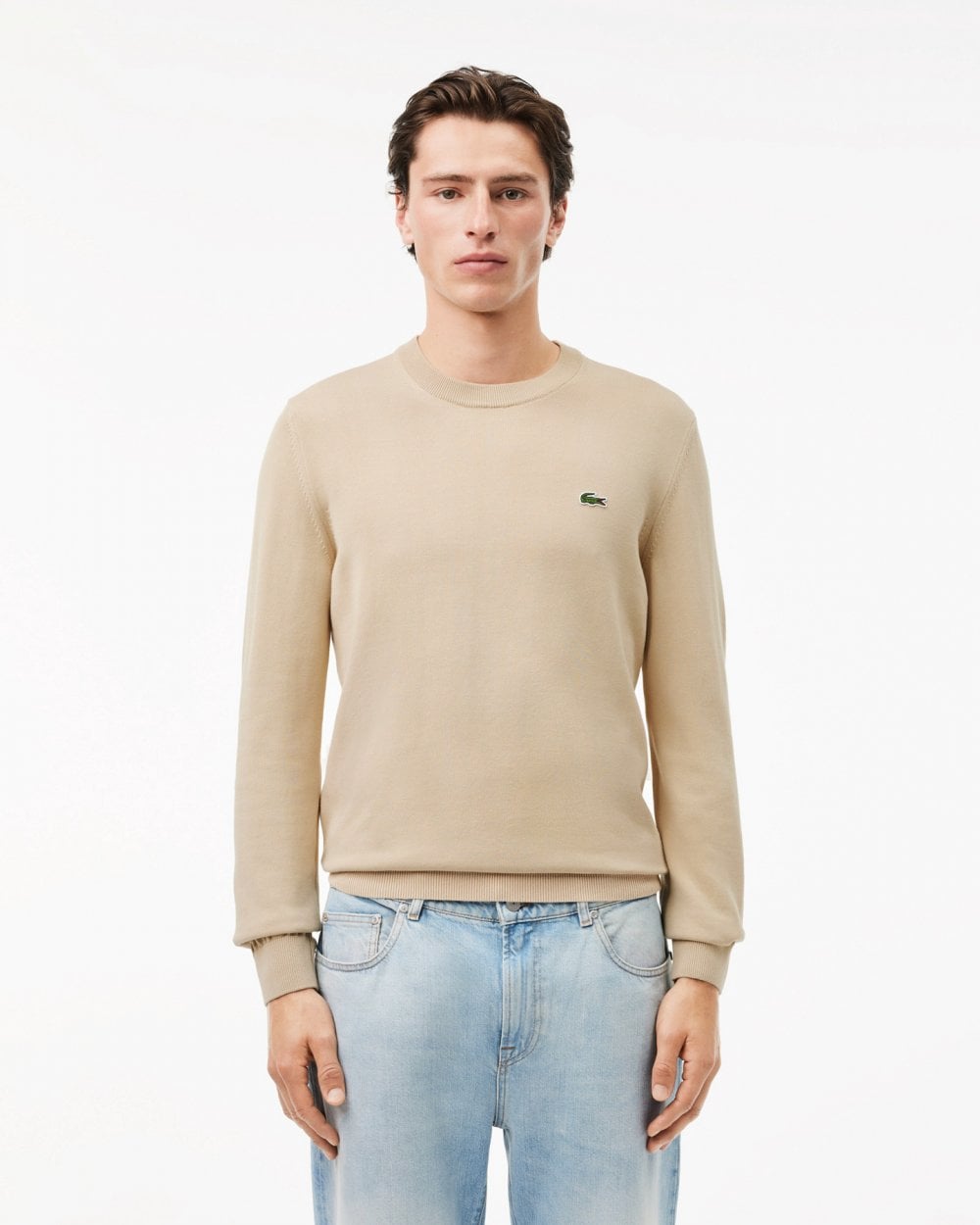 Lacoste Mens Organic Cotton Crew Neck Sweater