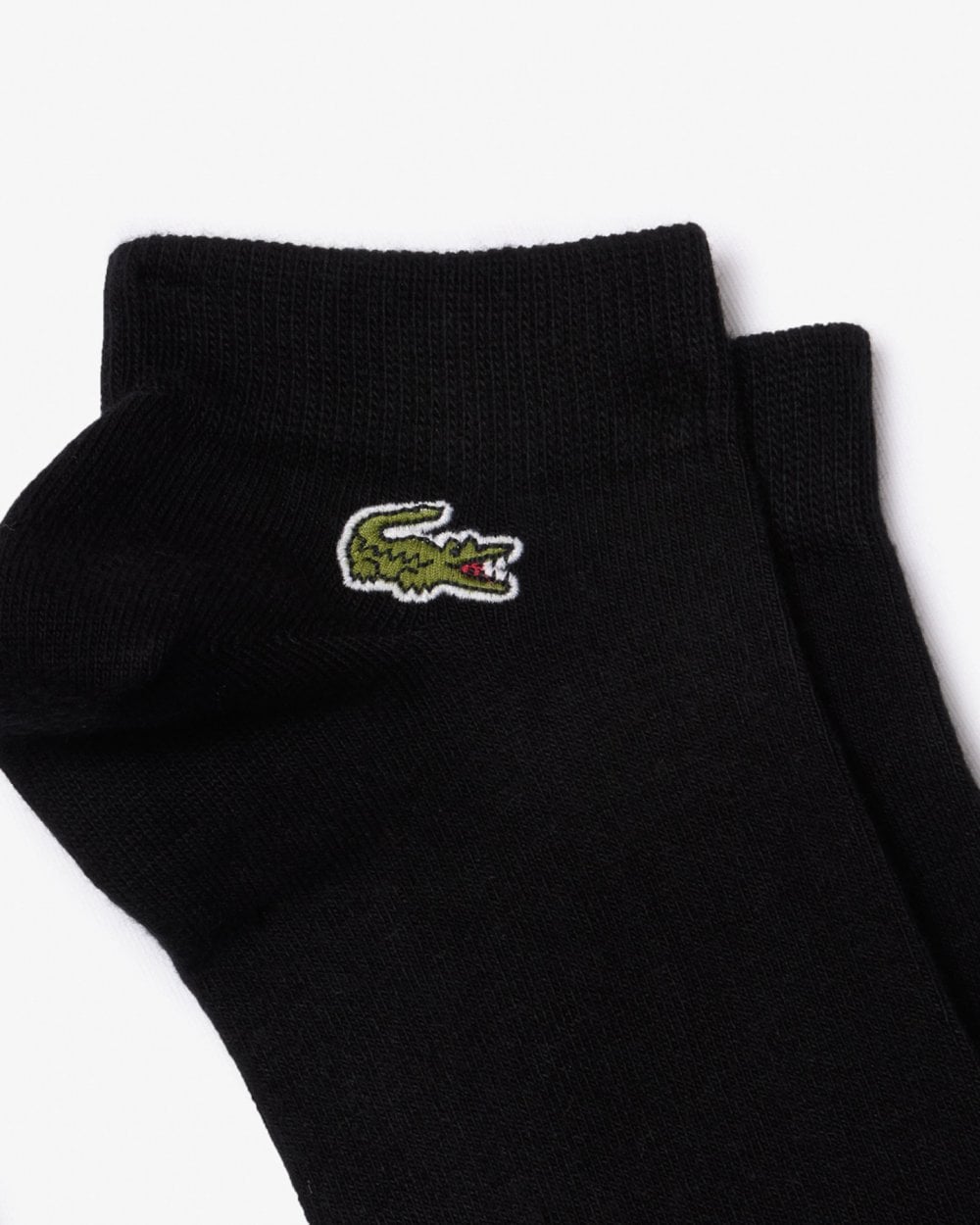 Lacoste Mens 3-Pack Trainers Socks - Black/Black-Black 8VM