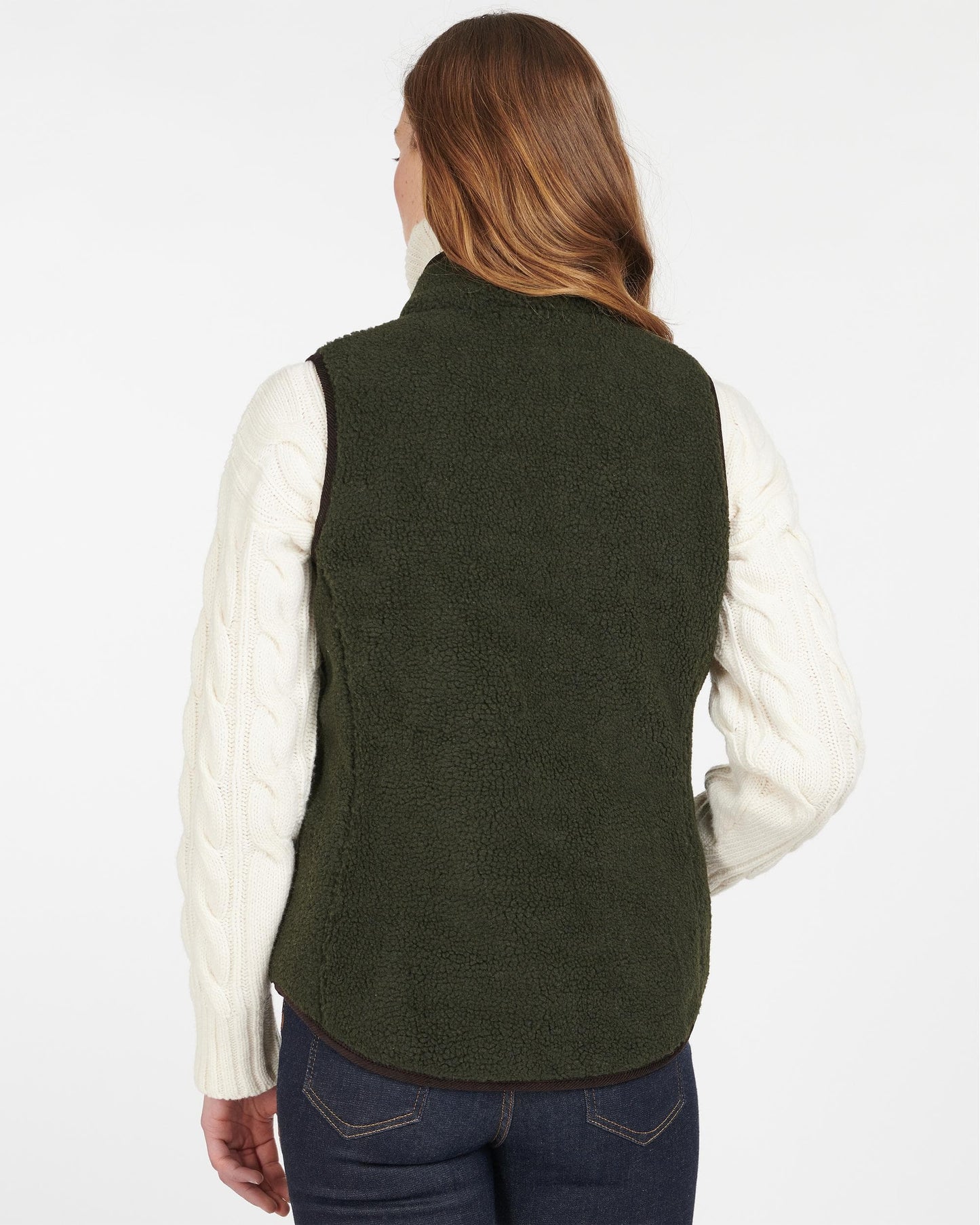 Barbour Burford Womens Fleece Gilet - Olive/Classic
