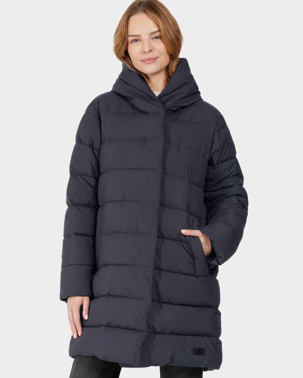 Didriksons Nella Womens Puffer Parka - Dark Night Blue 999