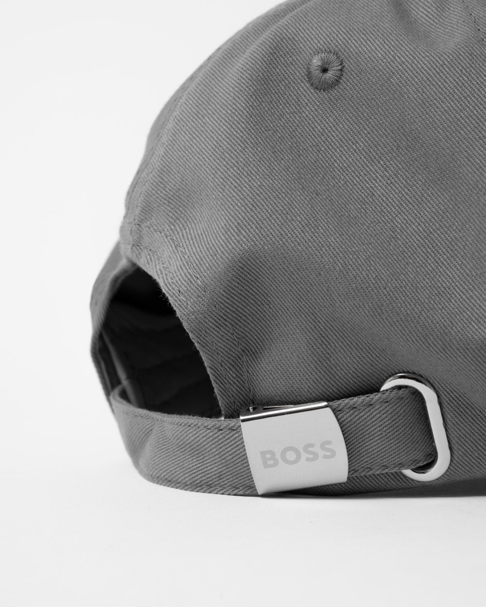 BOSS Green Bold Mens Logo-Print Cap In Cotton Twill - Grey 251