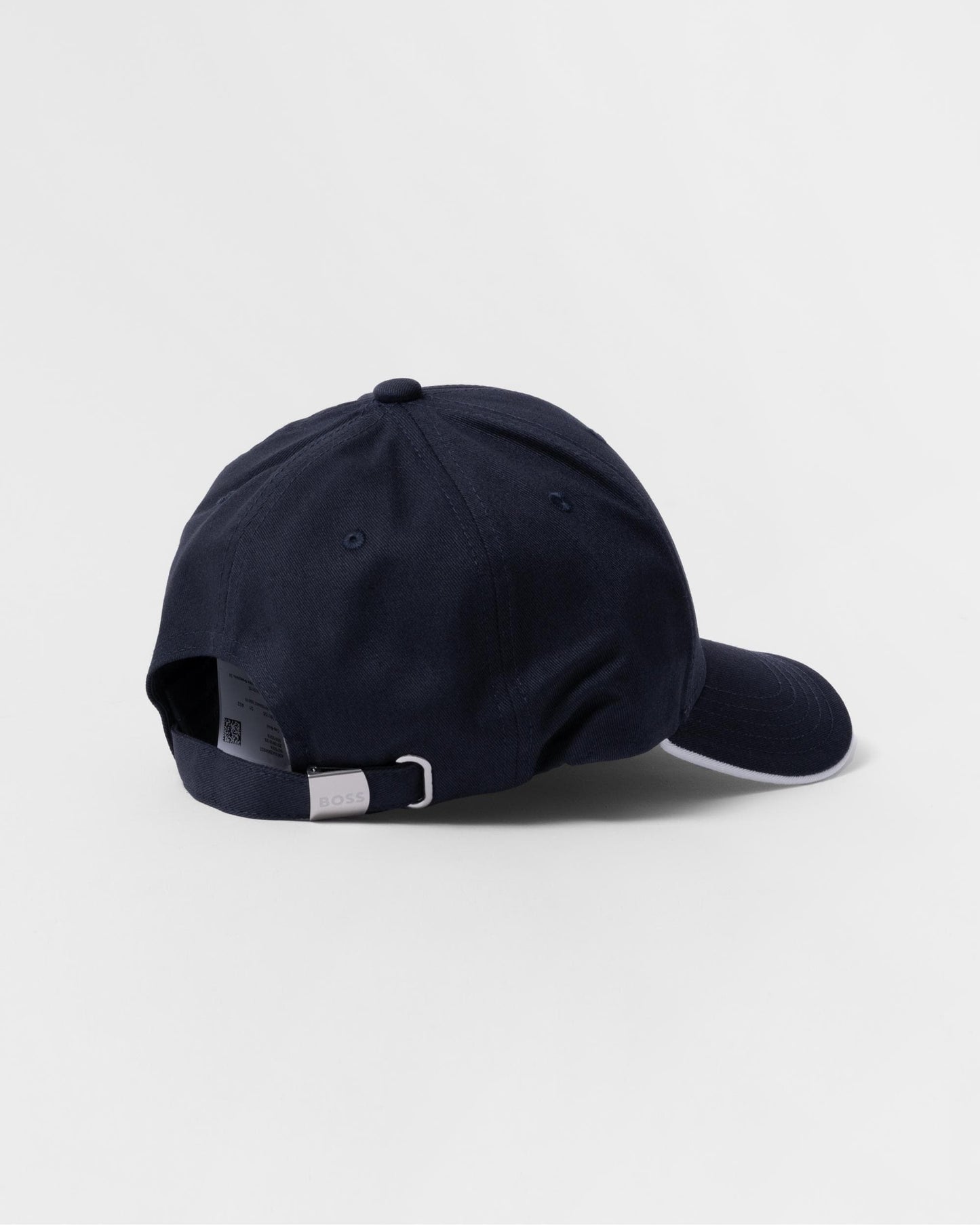 BOSS Green Bold Mens Logo-Print Cap In Cotton Twill - Dark Blue 402