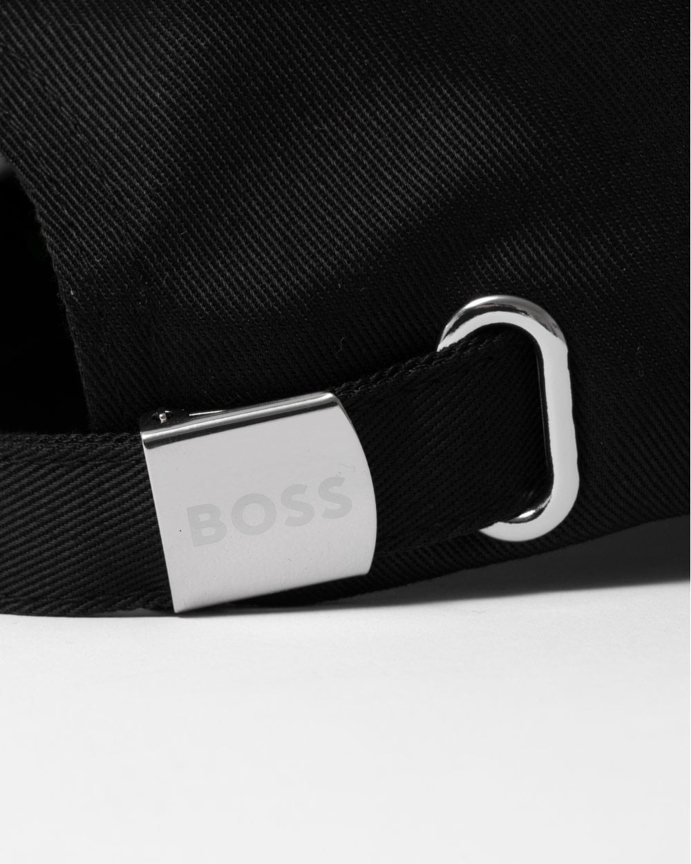 BOSS Green Bold Mens Logo-Print Cap In Cotton Twill - Black 002