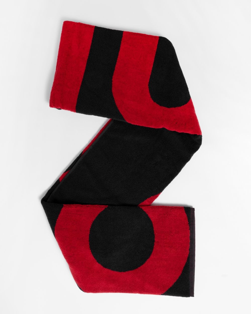 HUGO Mens Corporate Logo Cotton-Terry Beach Towel