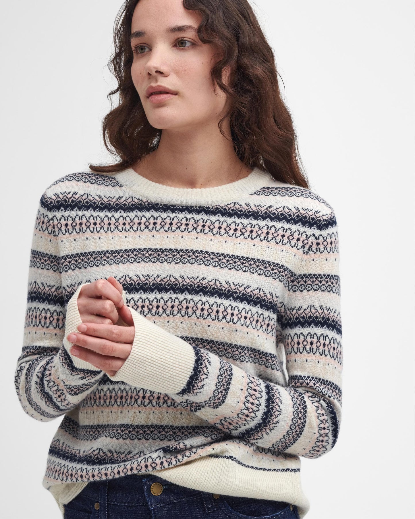 Barbour Peak Womens Fairisle Jumper