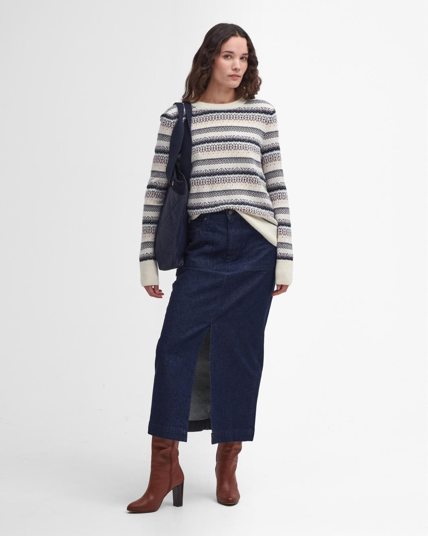 Barbour Peak Womens Fairisle Jumper