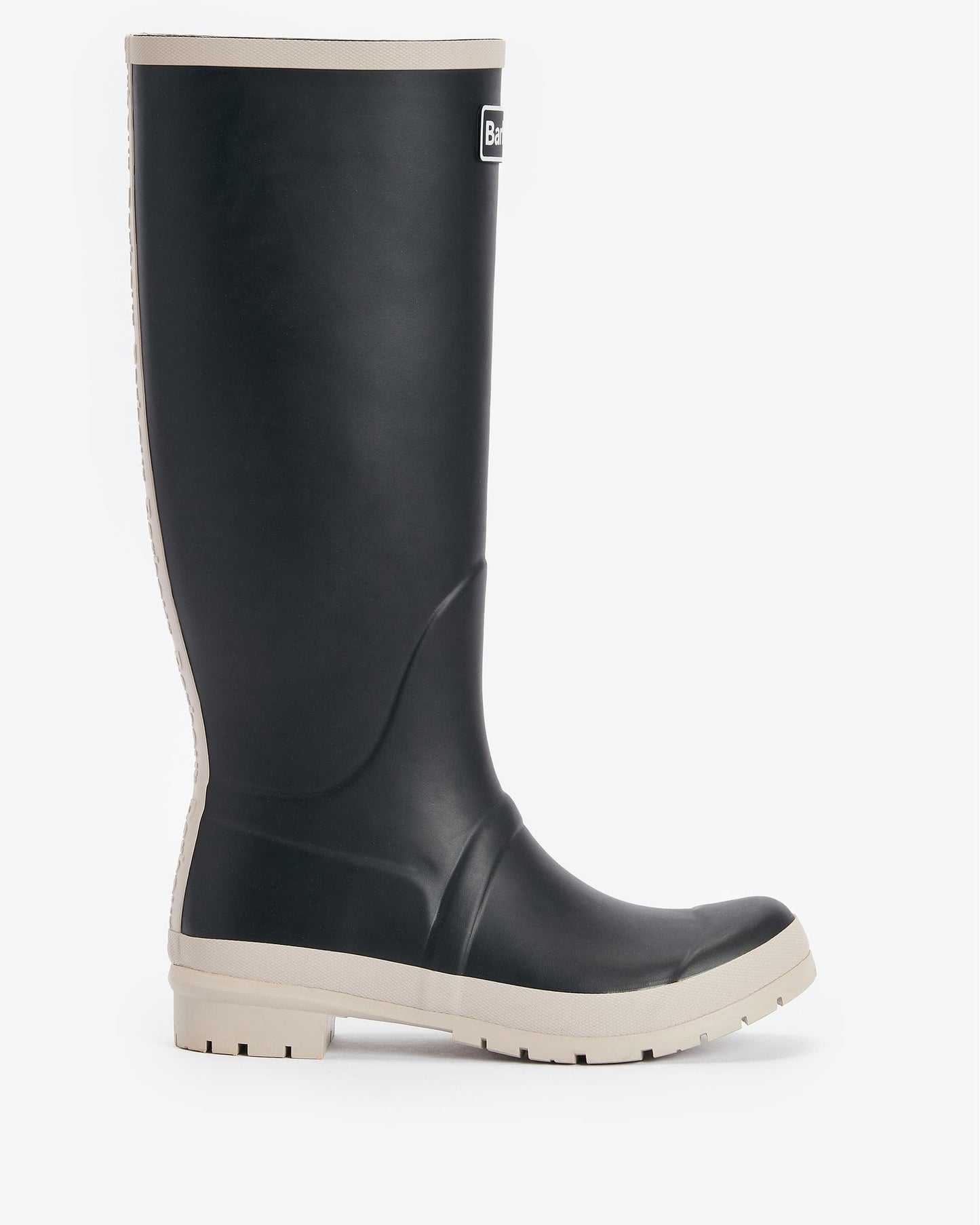 Barbour Abbey Womens Wellingtons - Black/White Pepper