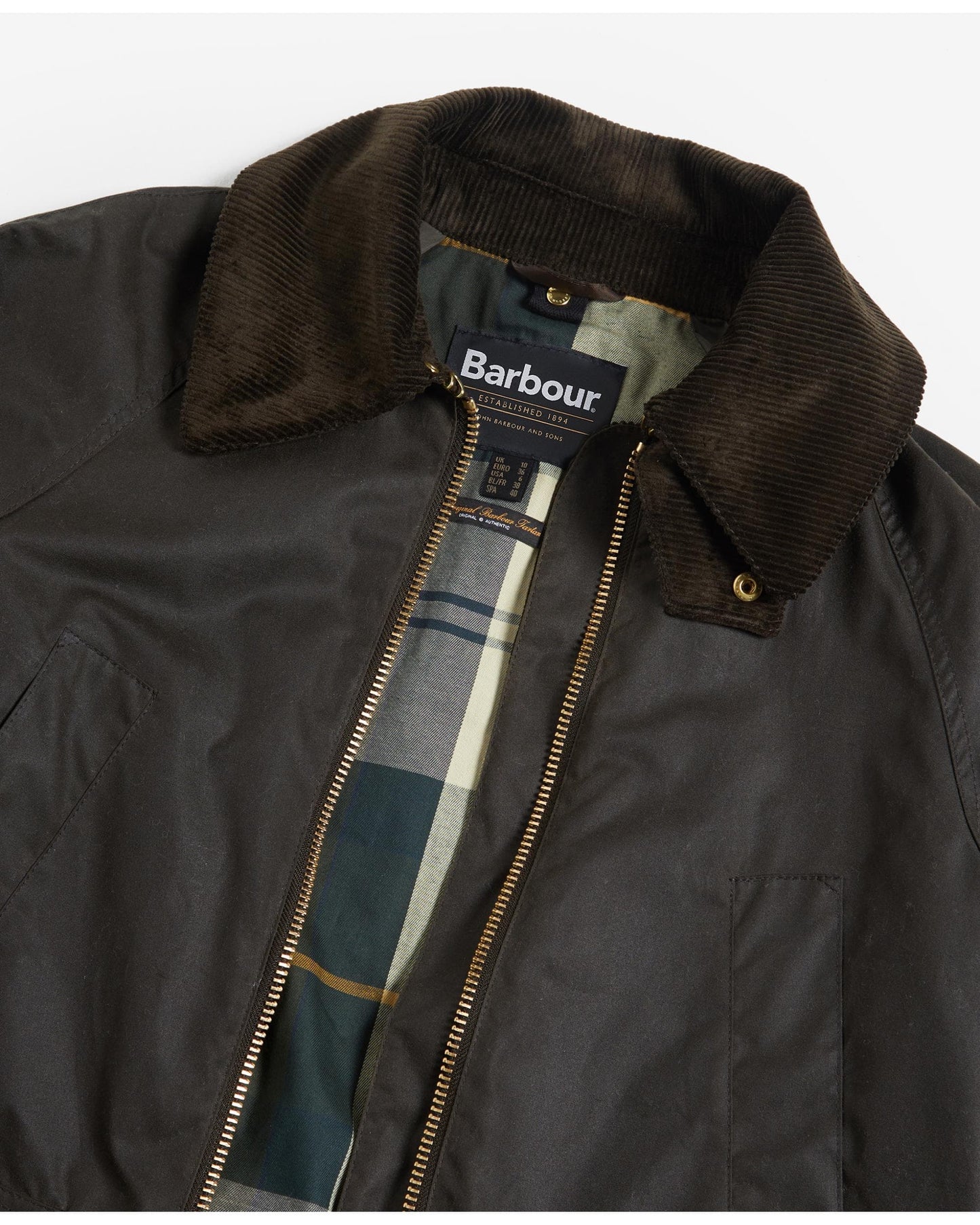 Barbour Allerston Womens Wax Jacket - Olive/Ancient
