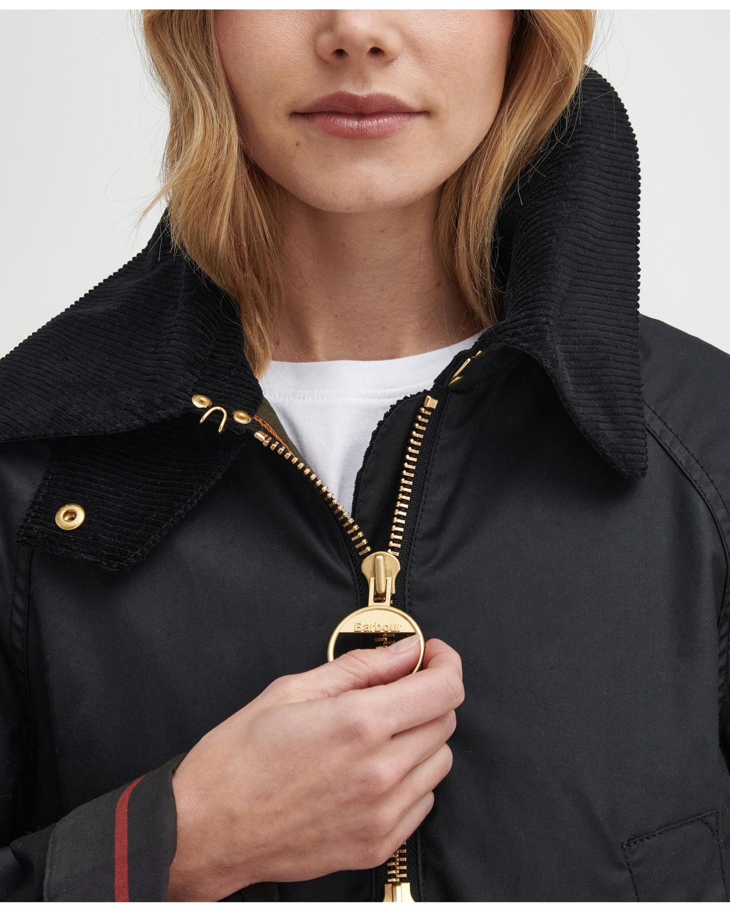 Barbour Allerston Womens Wax Jacket - Black/Classic