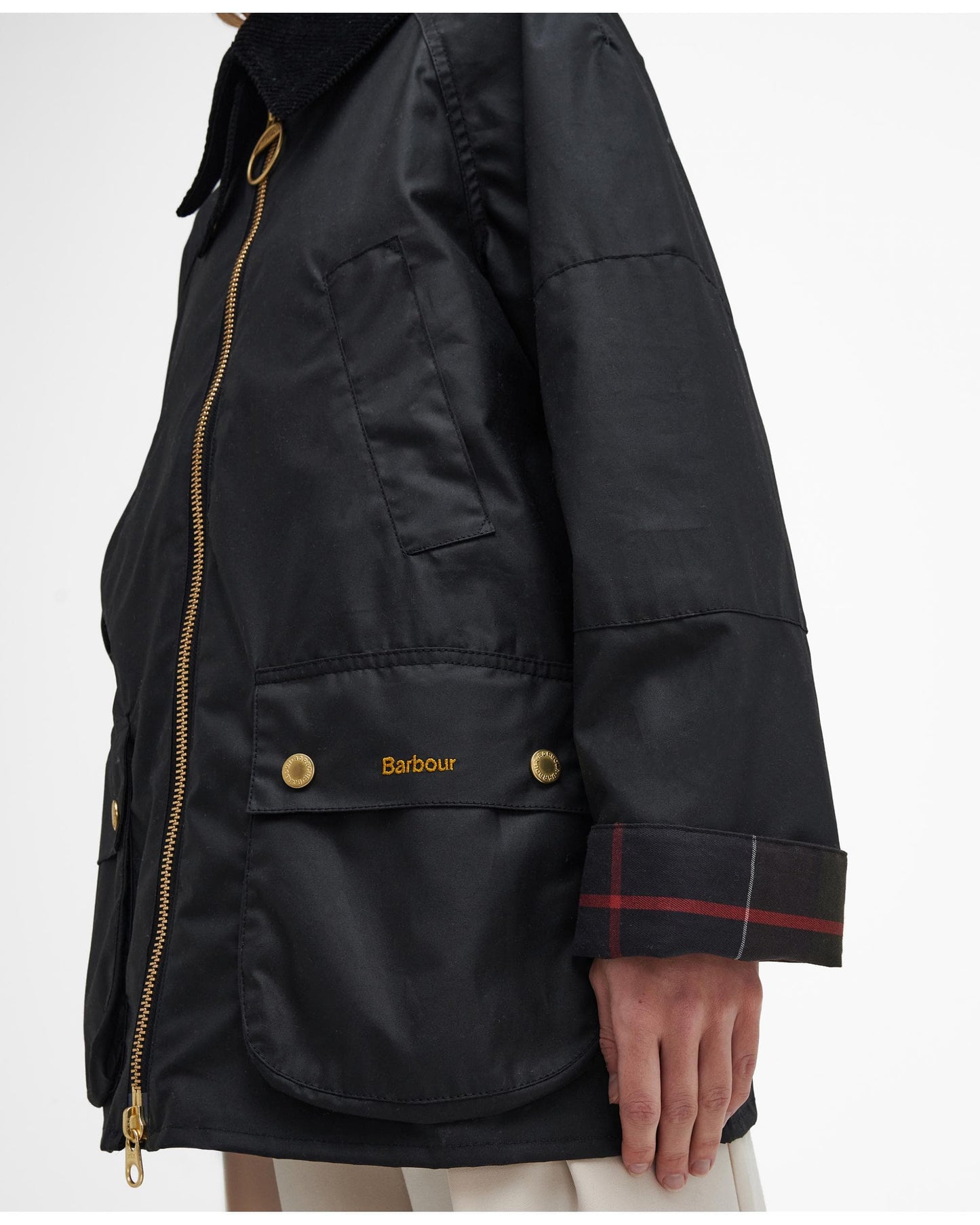 Barbour Allerston Womens Wax Jacket - Black/Classic