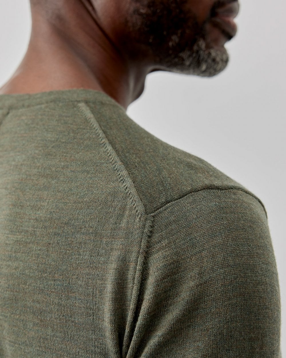 Oliver Sweeney Camber Mens Crew Neck Jumper - Khaki