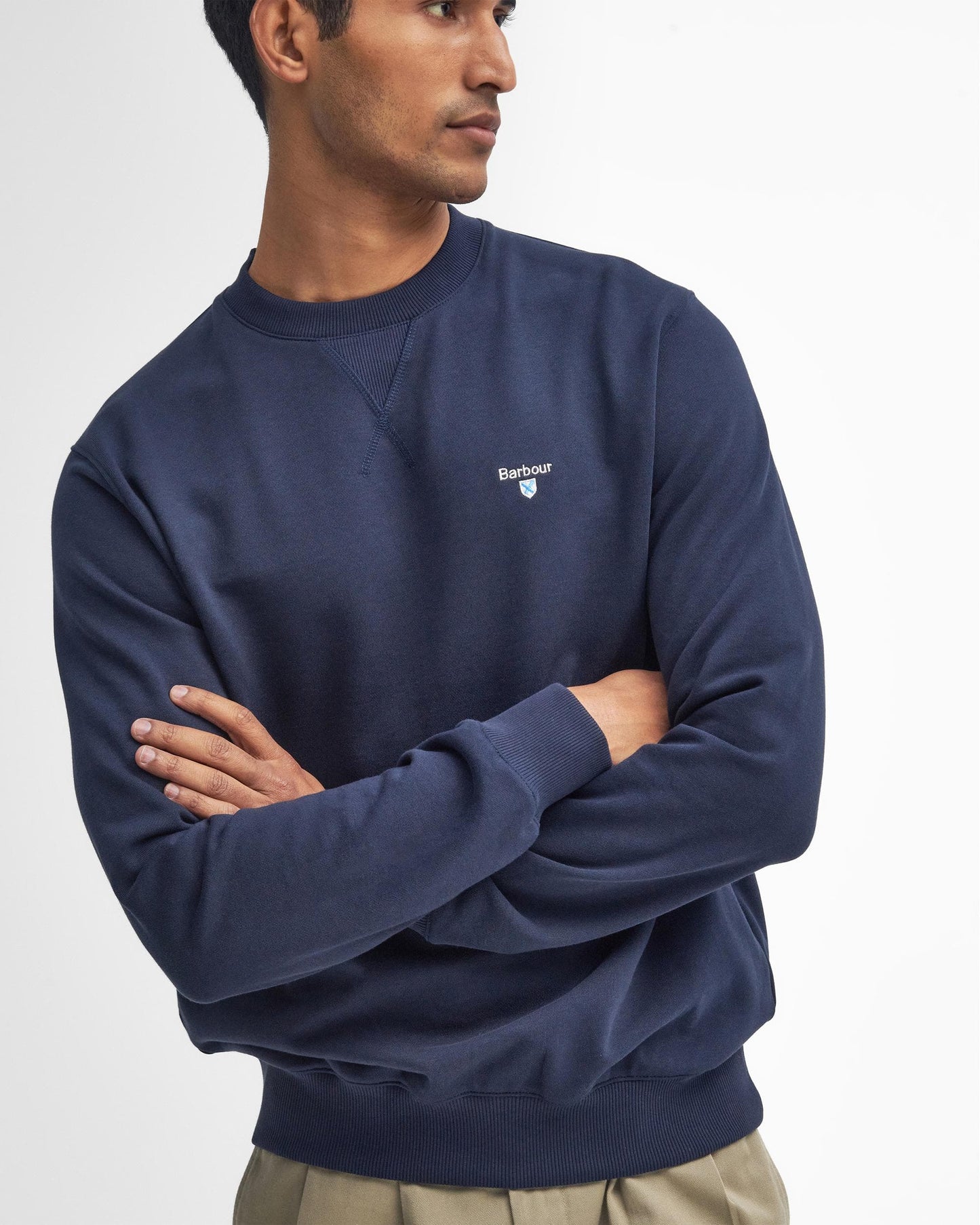 Barbour Beckhill Mens Crew Neck Sweatshirt - Navy