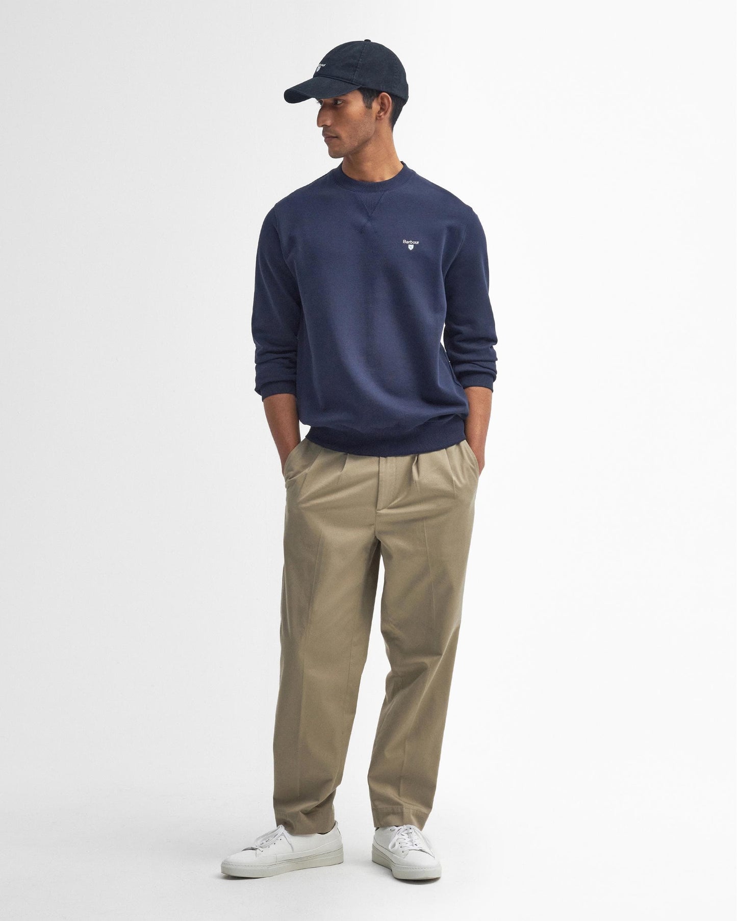Barbour Beckhill Mens Crew Neck Sweatshirt - Navy
