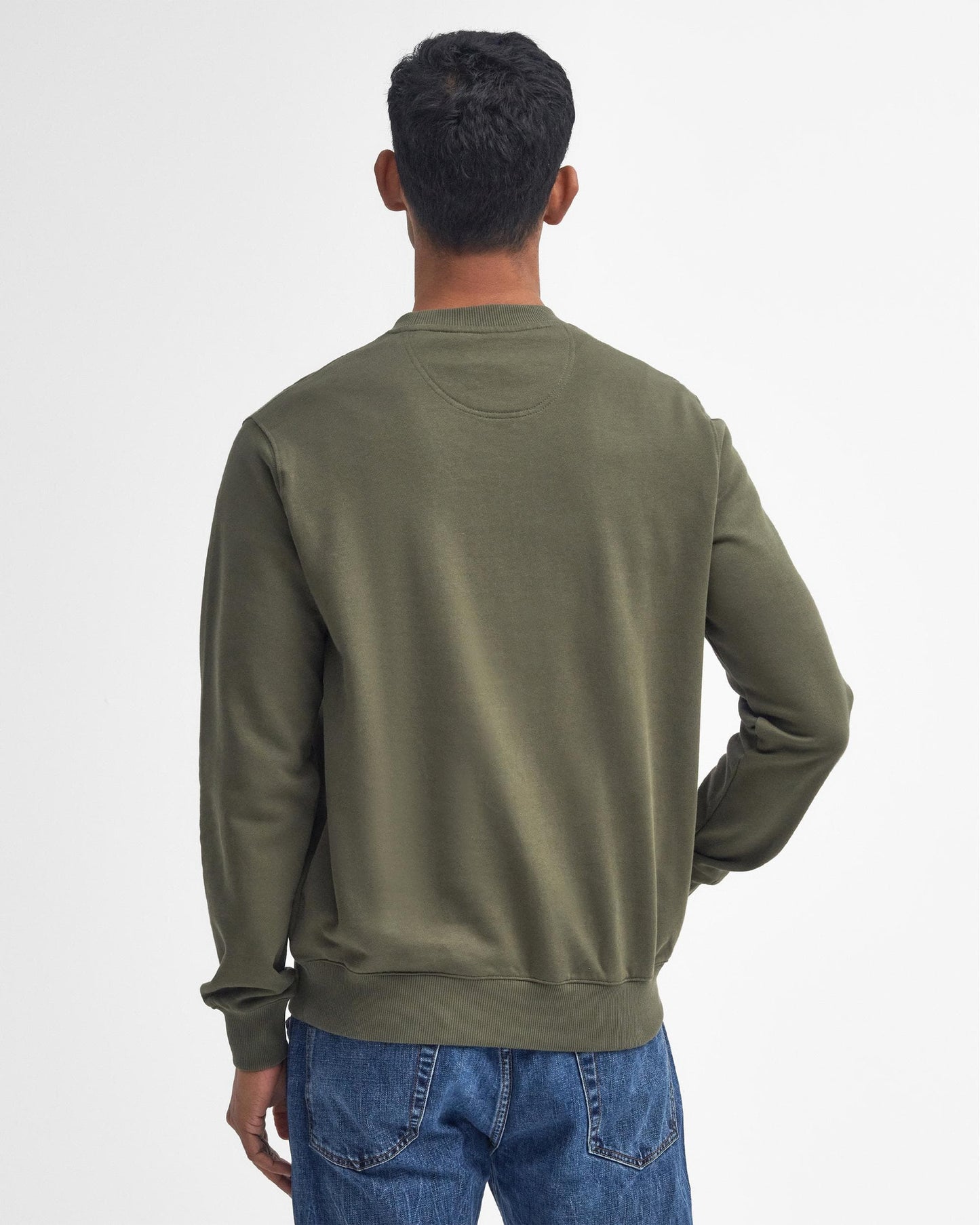 Barbour Beckhill Mens Crew Neck Sweatshirt - Mid Olive