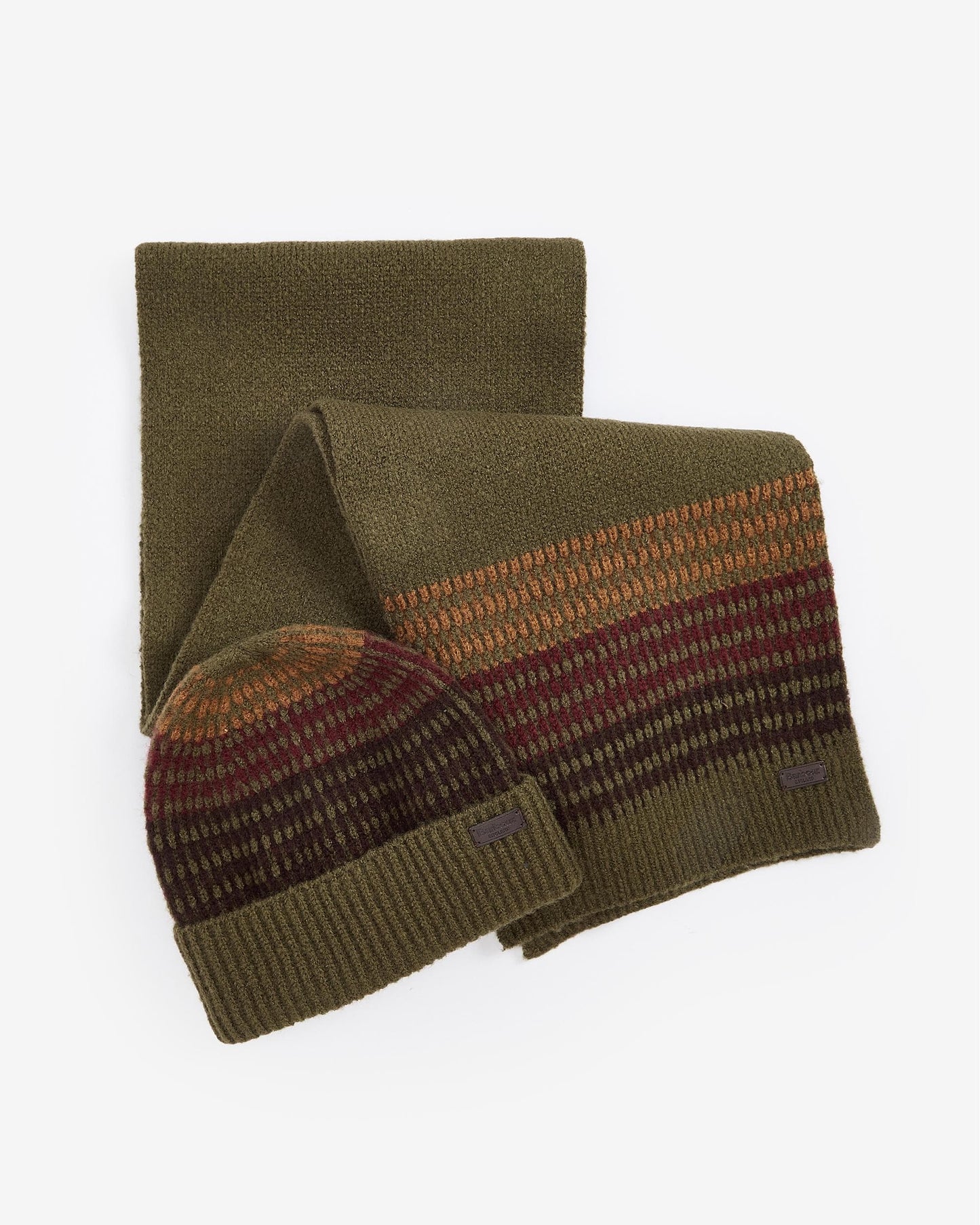 Barbour Branton Beanie & Scarf Mens Gift Set