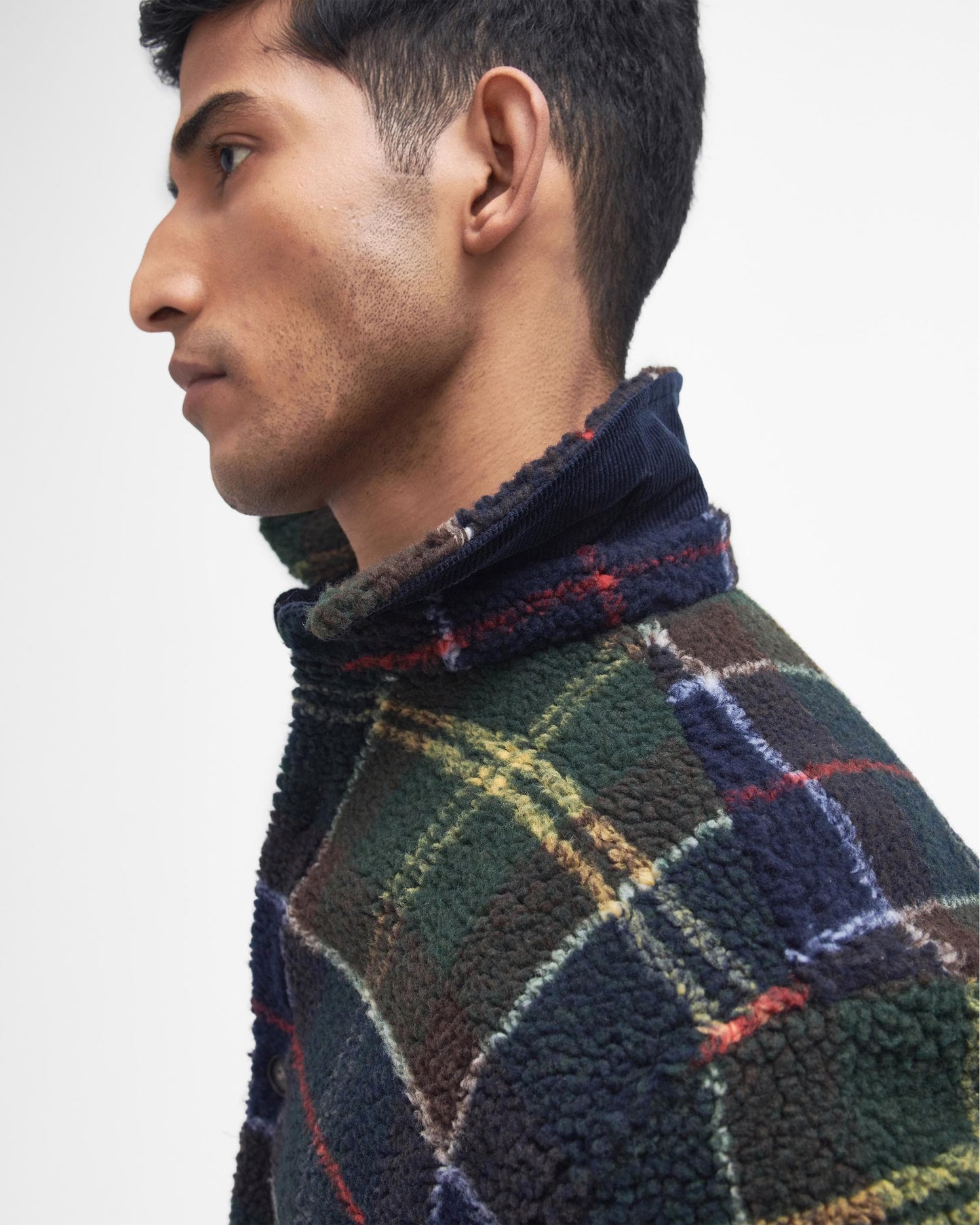 Barbour Bryson Mens Fleece Overshirt - Classic Tartan