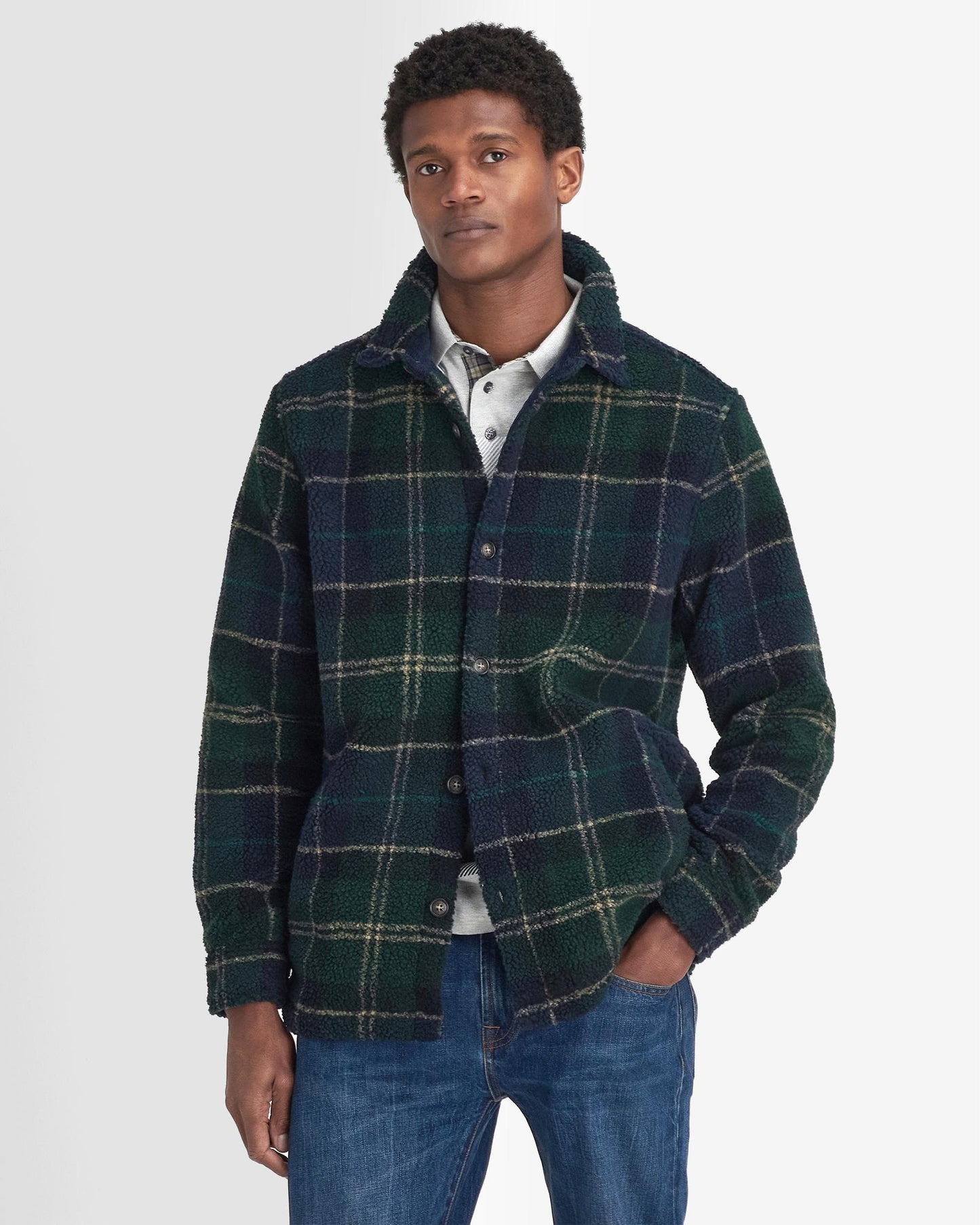 Barbour Bryson Mens Fleece Overshirt