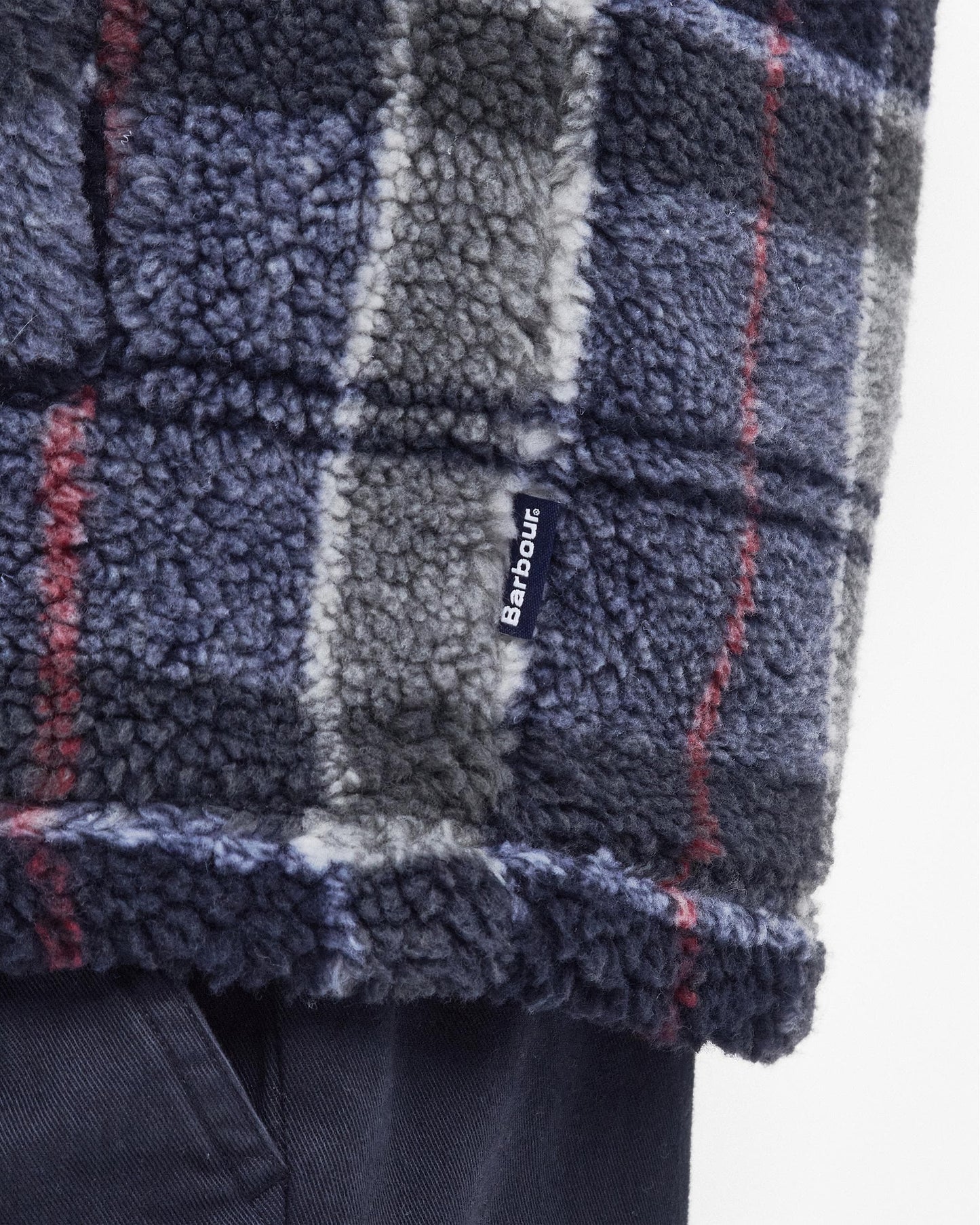 Barbour Bryson Mens Fleece Overshirt - Blue Granite Tartan