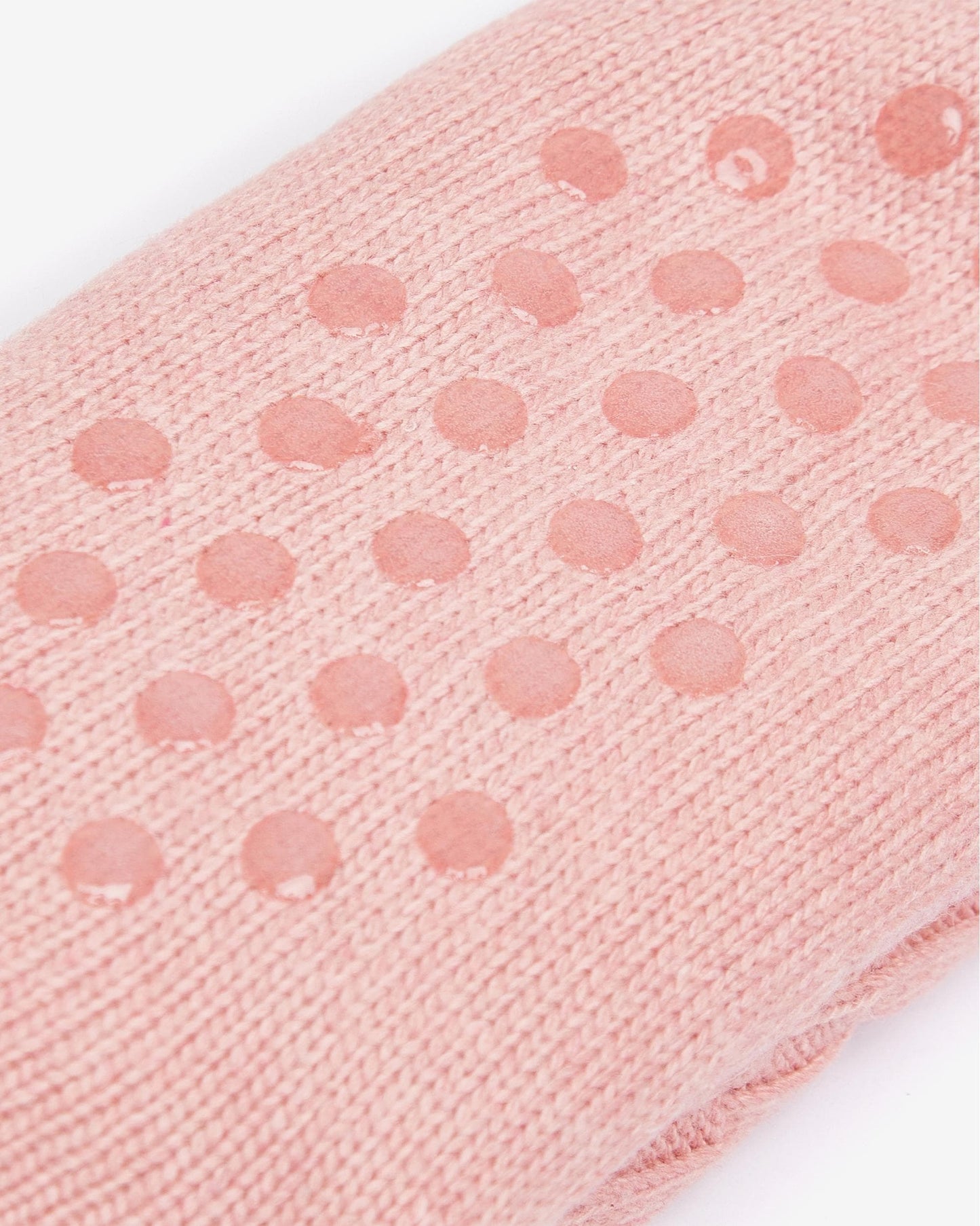 Barbour Cable Knit Womens Lounge Socks - Dusty Pink