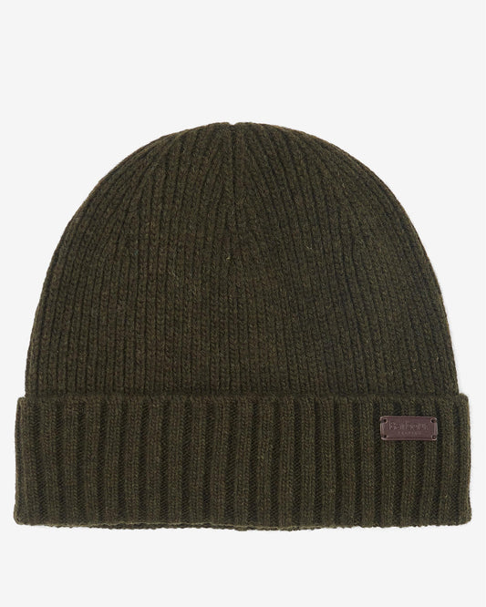 Barbour Carlton Mens Beanie - Dark Green