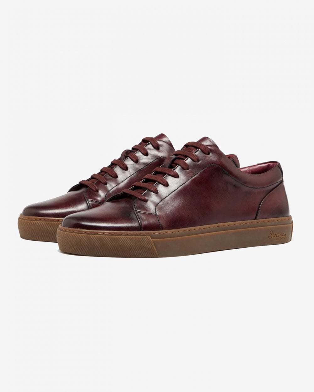 Oliver Sweeney Hayle Antiqued Calf Leather Mens Trainers