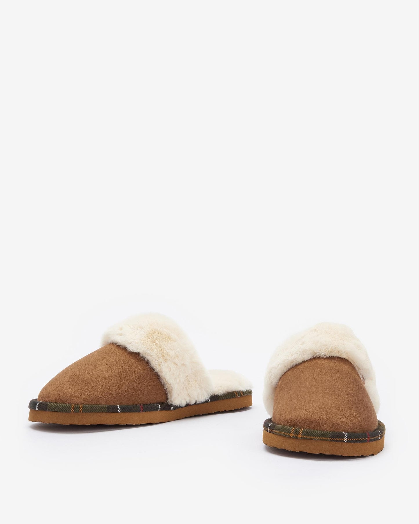 Barbour Claudia Womens Mule Slippers - Camel