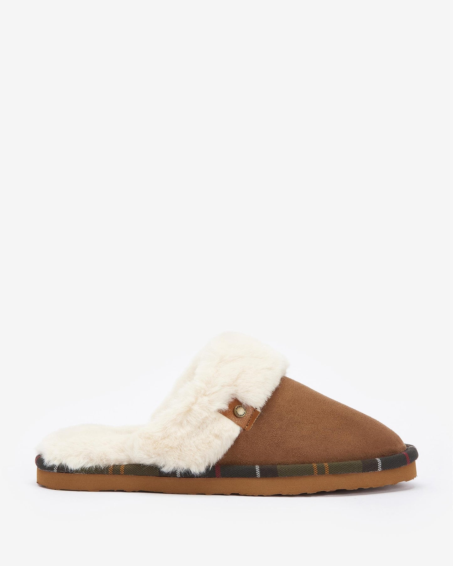 Barbour Claudia Womens Mule Slippers - Camel