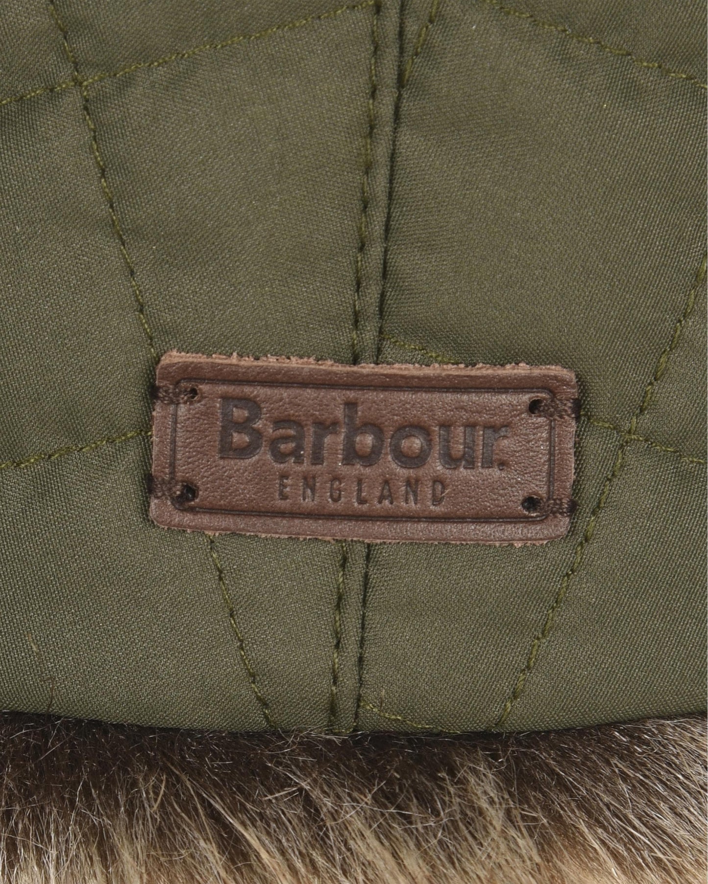 Barbour Cleadon Mens Trapper Hat - Dark Olive