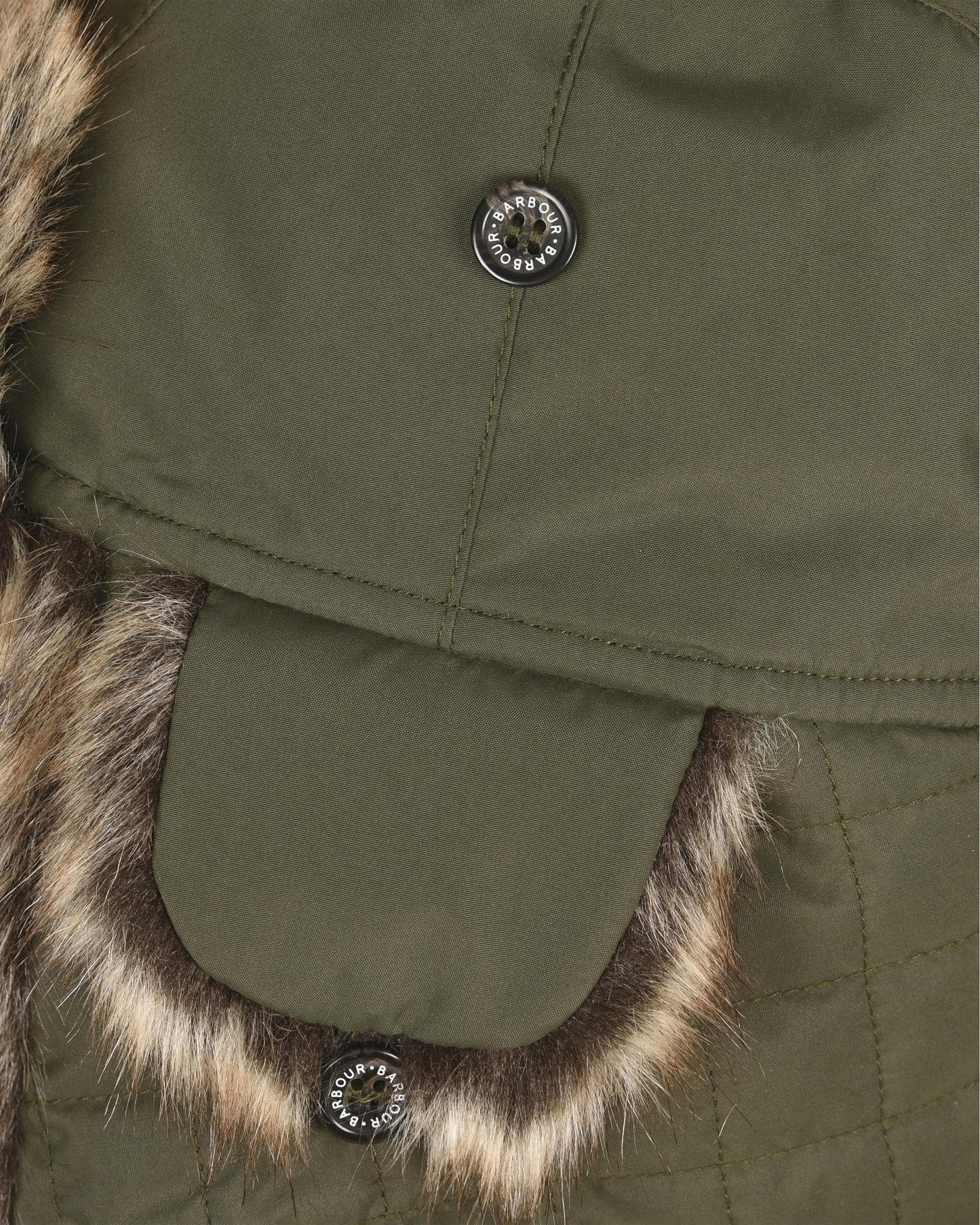 Barbour Cleadon Mens Trapper Hat - Dark Olive