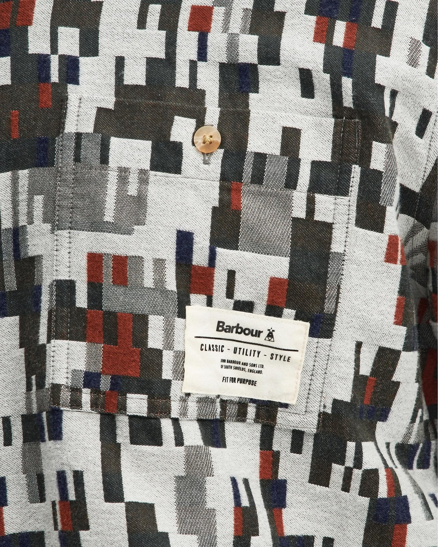 Barbour Barbour Coalbrook Mens Relaxed Long Sleeve Jacquard Shirt