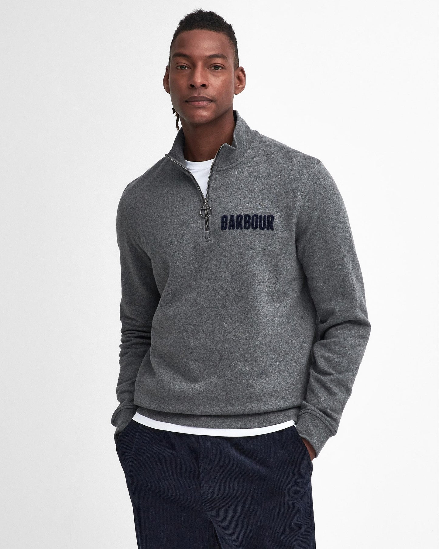 Barbour Cotes Mens Half Zip Sweatshirt
