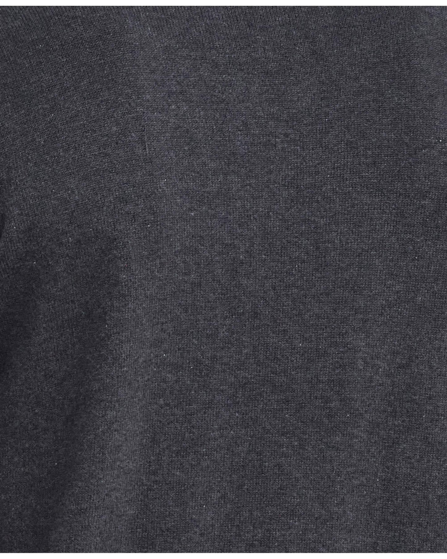 Barbour Cotton Mens Half Zip Jumper - Charcoal