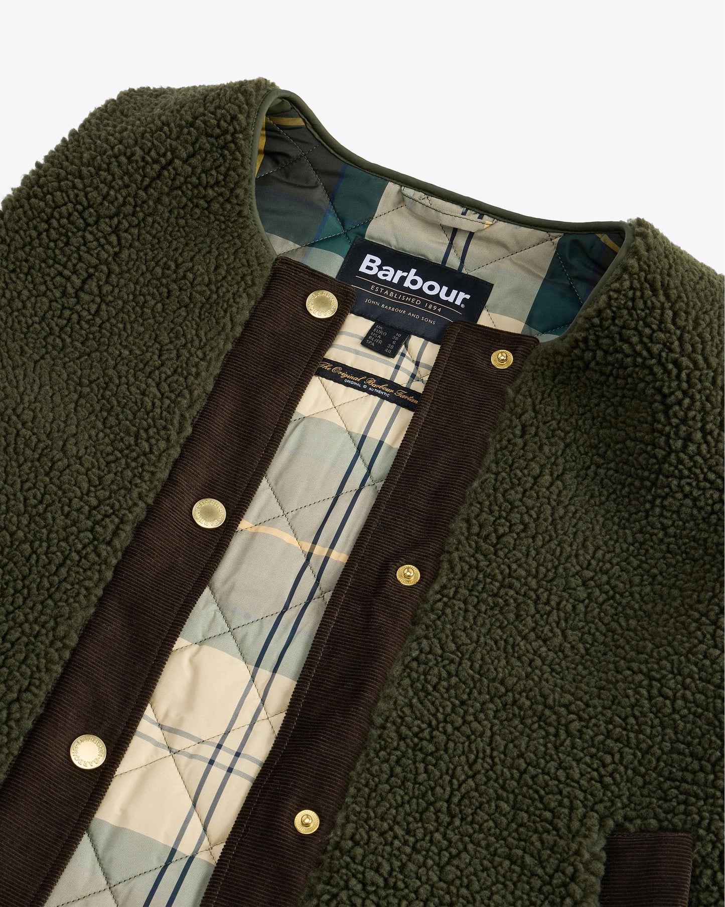 Barbour Dulsie Womens Liner - Olive/Ancient