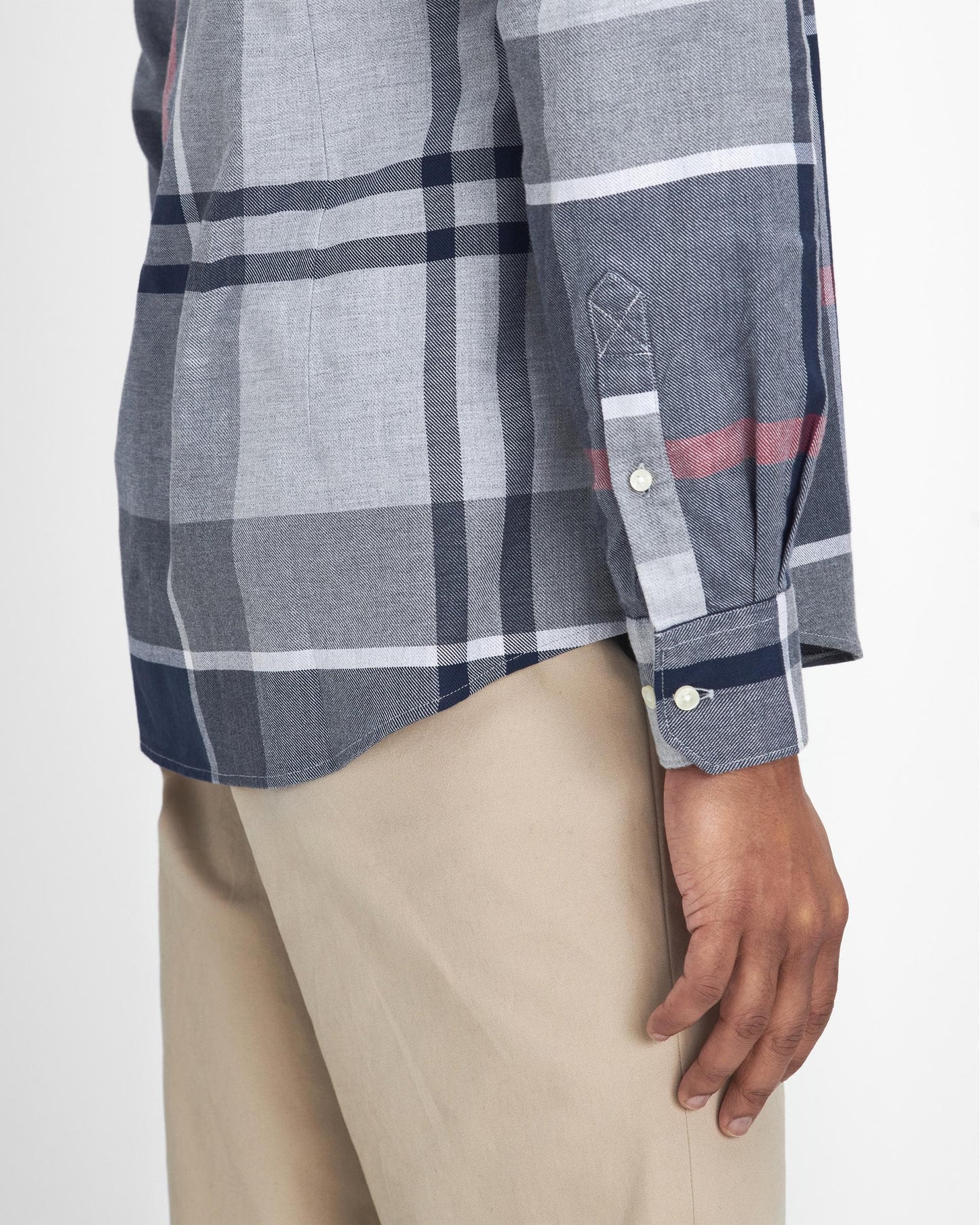 Barbour Dunoon Tailored Mens Shirt - Blue Granite