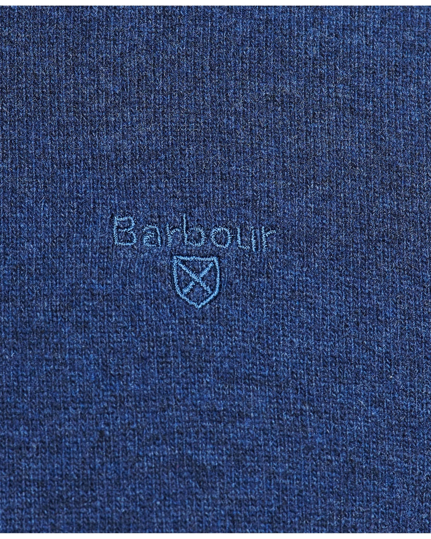 Barbour Essential Crew Neck Mens Jumper - Deep Blue