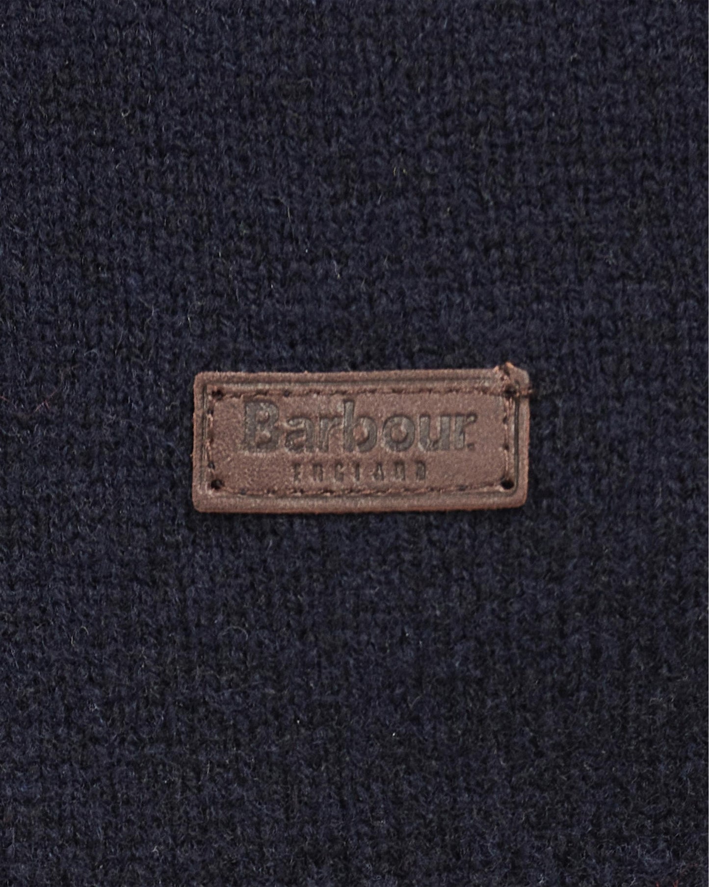 Barbour Essential Patch Mens Crew-Neck Jumper - Navy