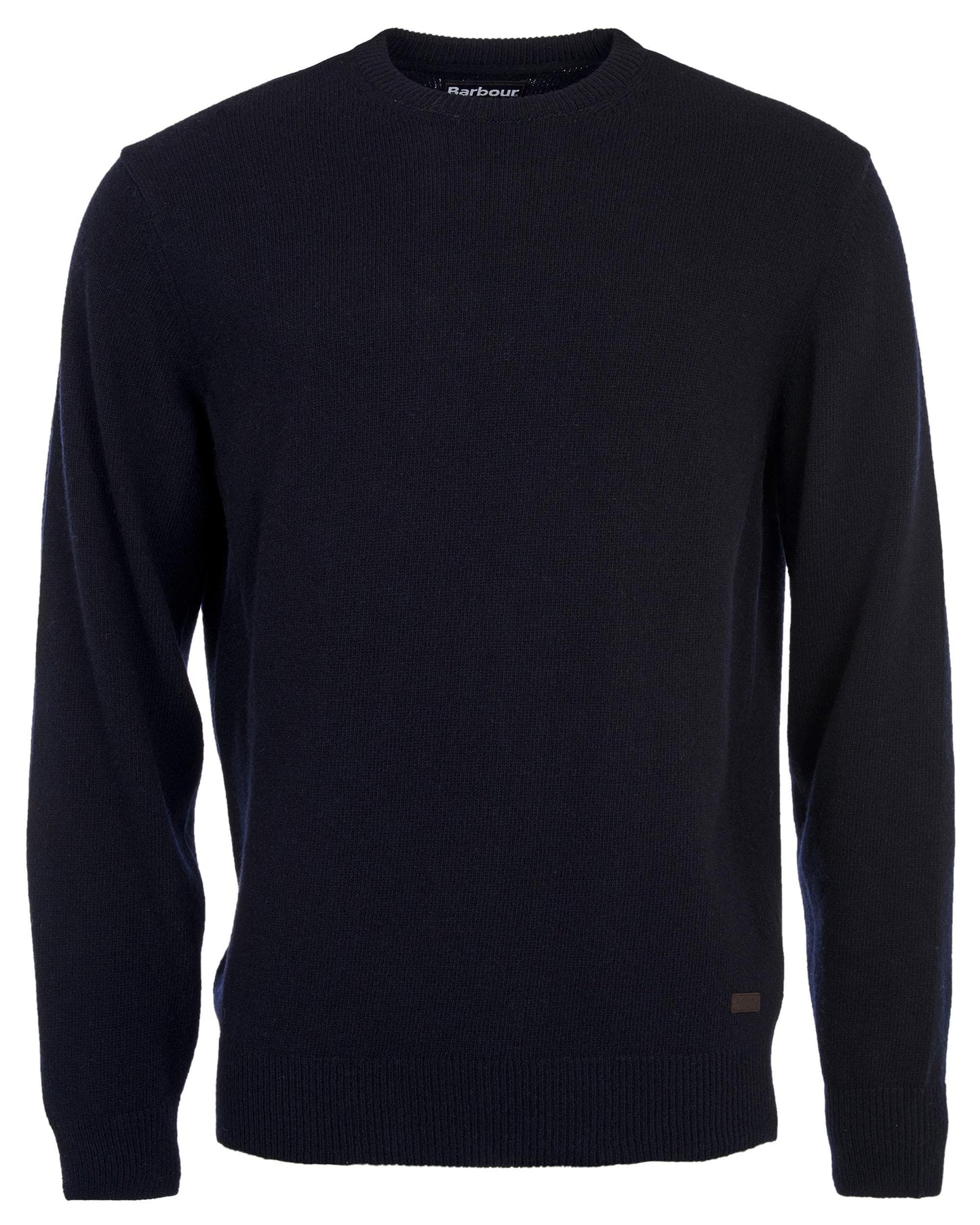 Barbour Essential Patch Mens Crew-Neck Jumper - Navy