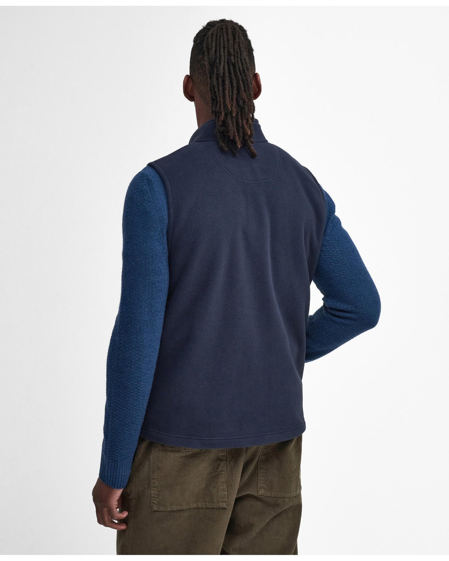 Barbour Essentials Mens Fleece Gilet - Navy