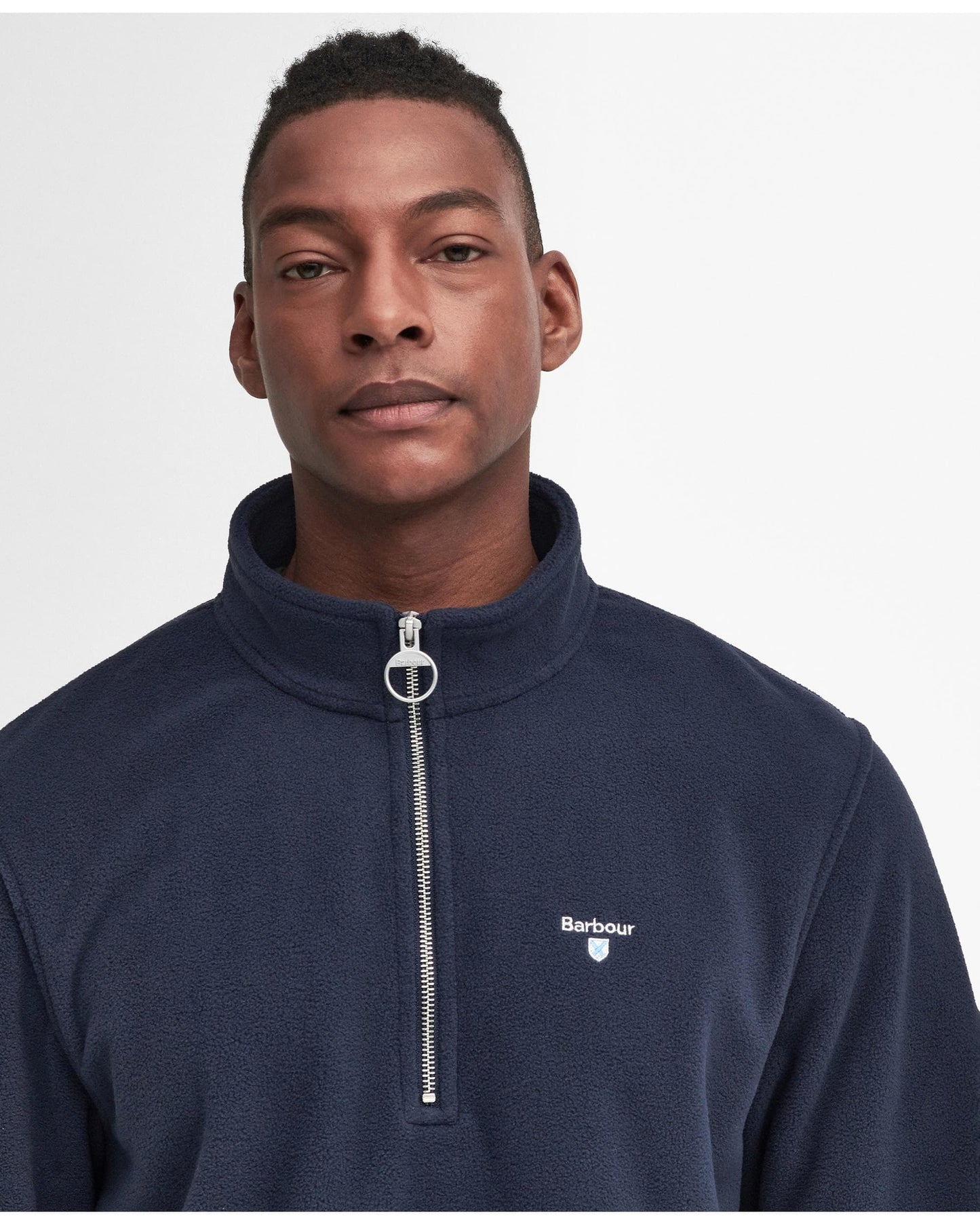 Barbour Essentials Mens Half Zip Fleece - Navy