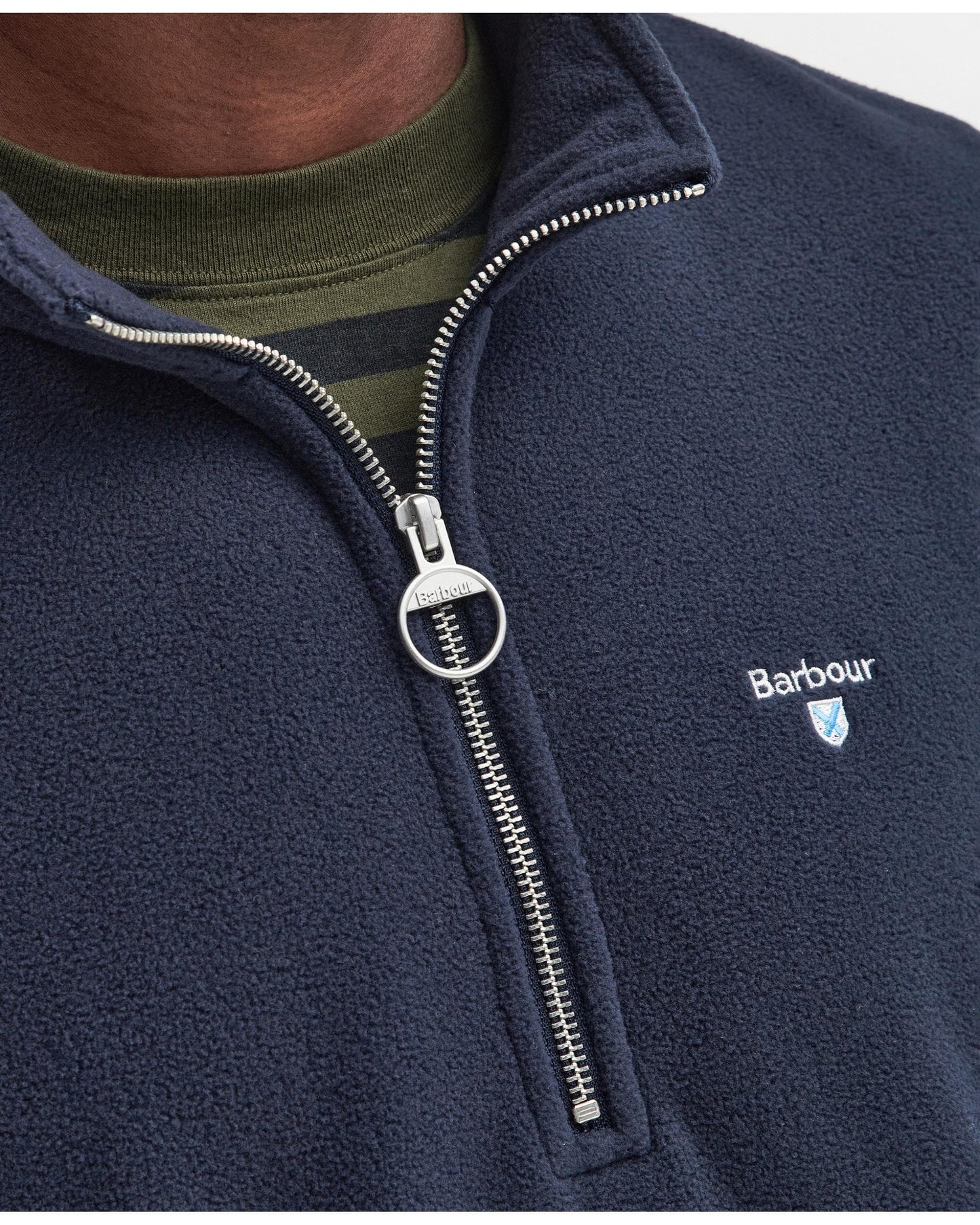 Barbour Essentials Mens Half Zip Fleece - Navy