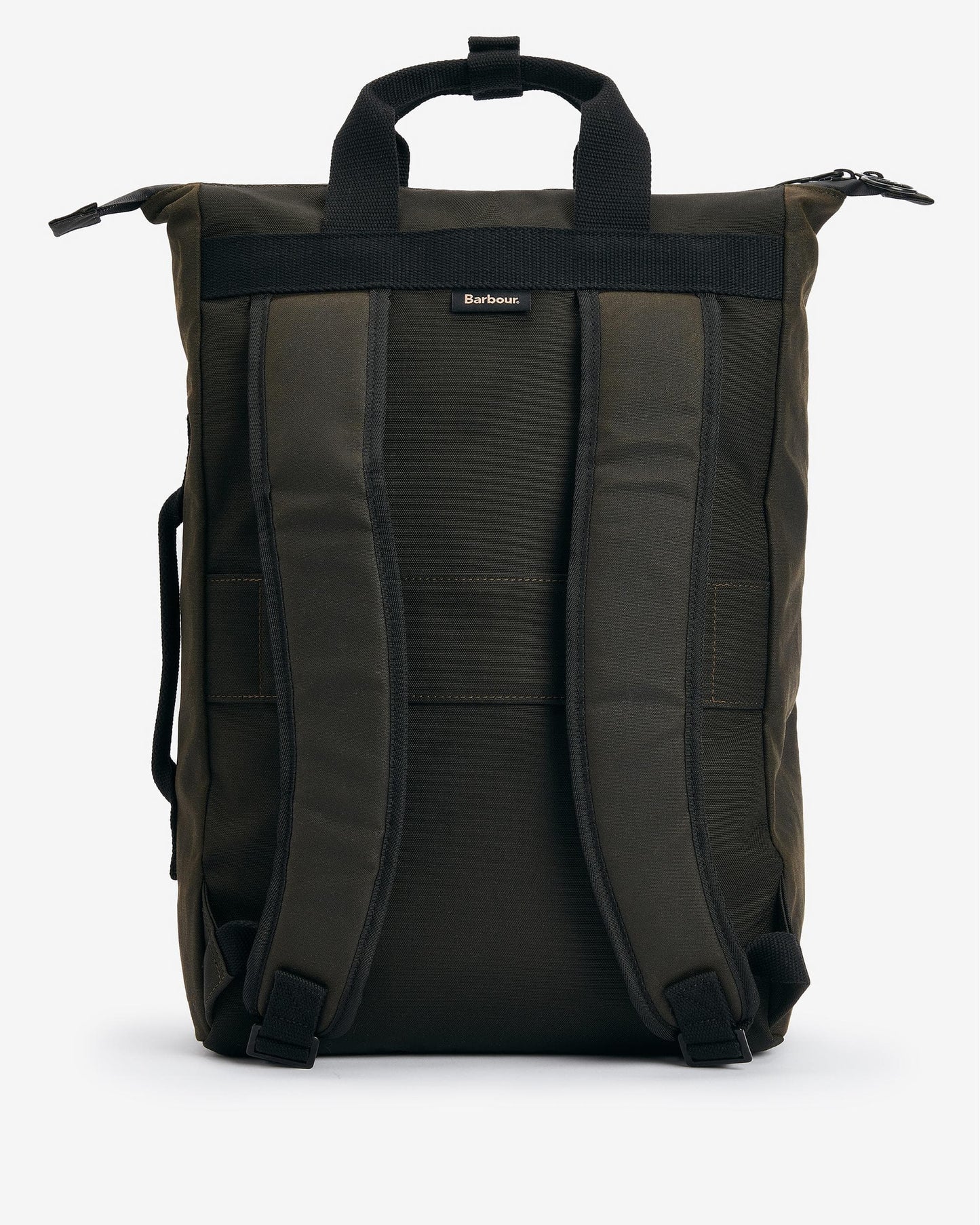Barbour Field Unisex Wax Backpack - Olive/Black