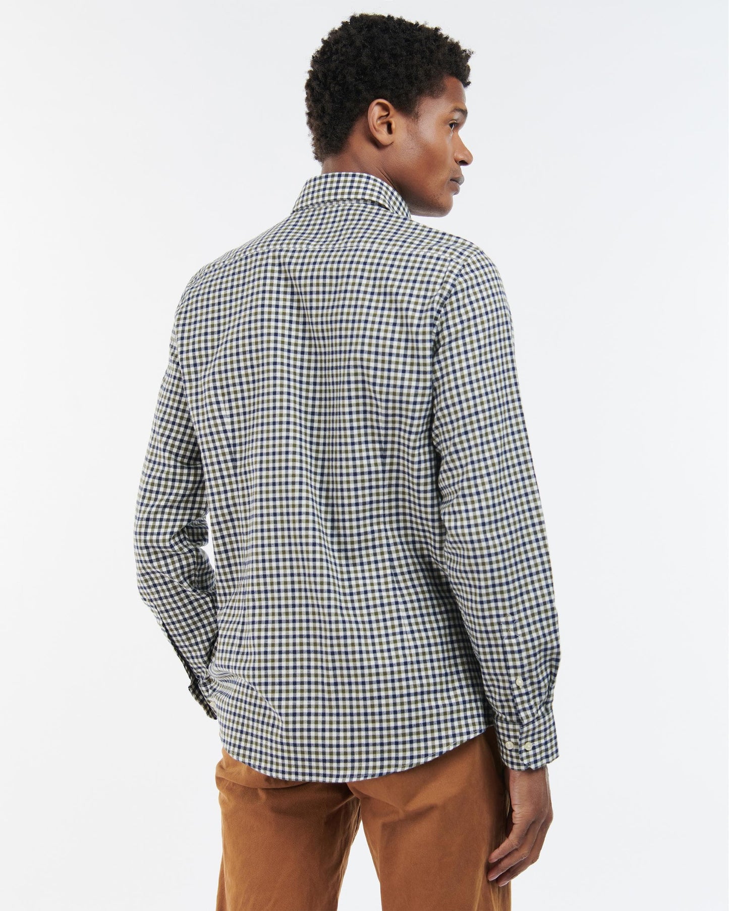 Barbour Finkle Mens Long Sleeve Tailored Fit Shirt - Olive