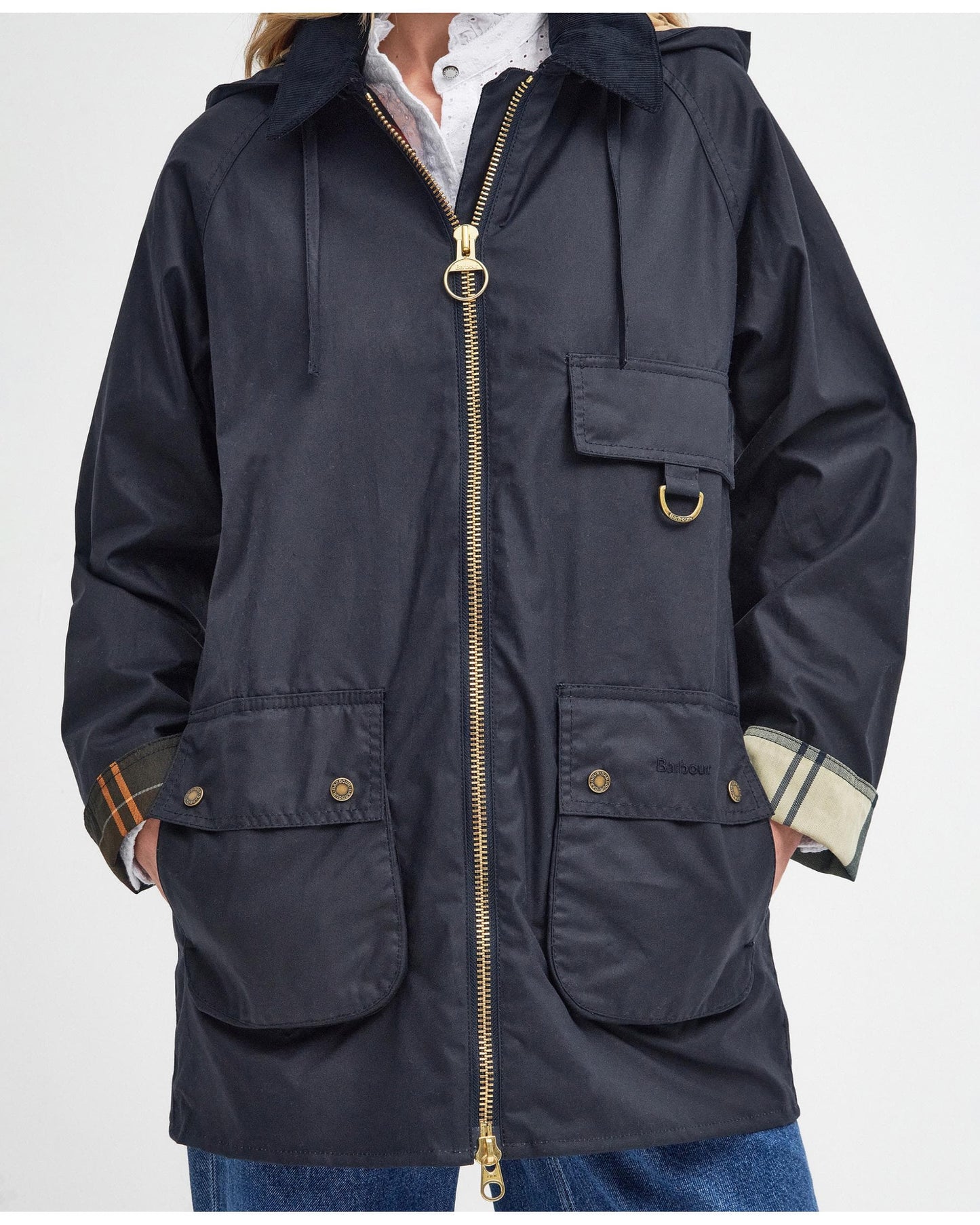 Barbour Highclere Womens Wax Jacket - Navy