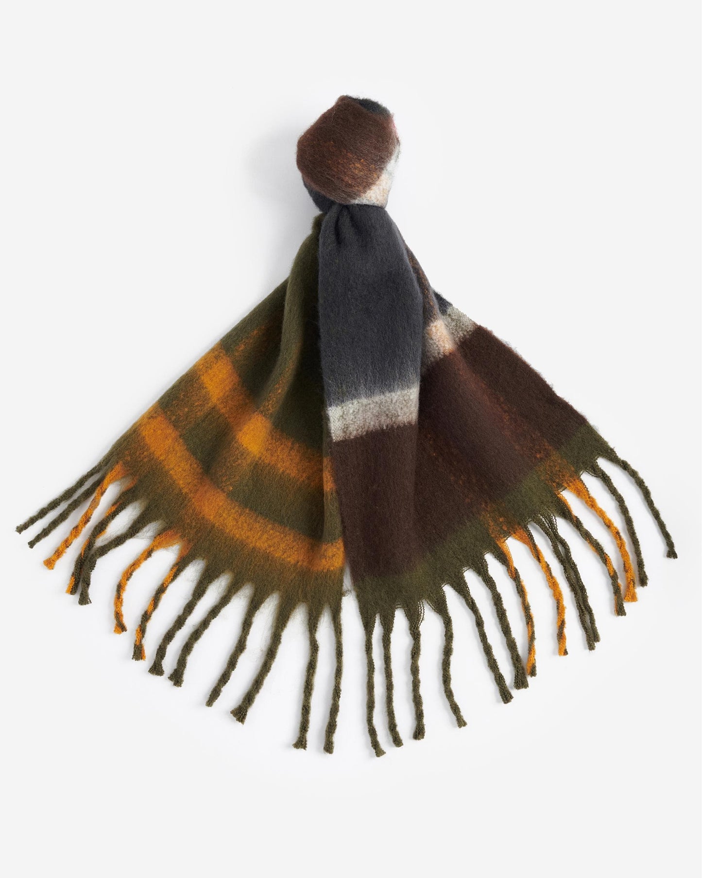Barbour Isla Tartan Womens Boucle Scarf - Classic