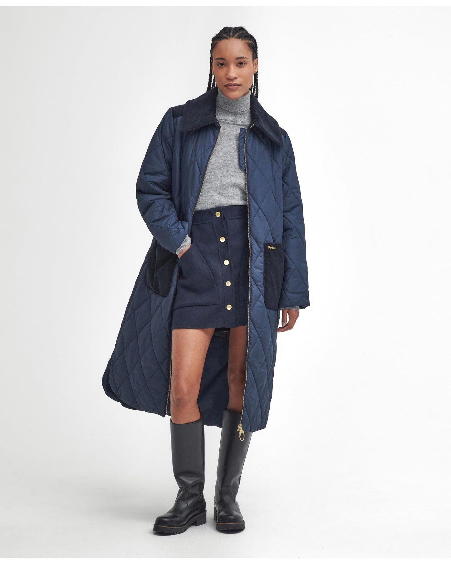 Barbour Malton Womens Long Quilted Jacket