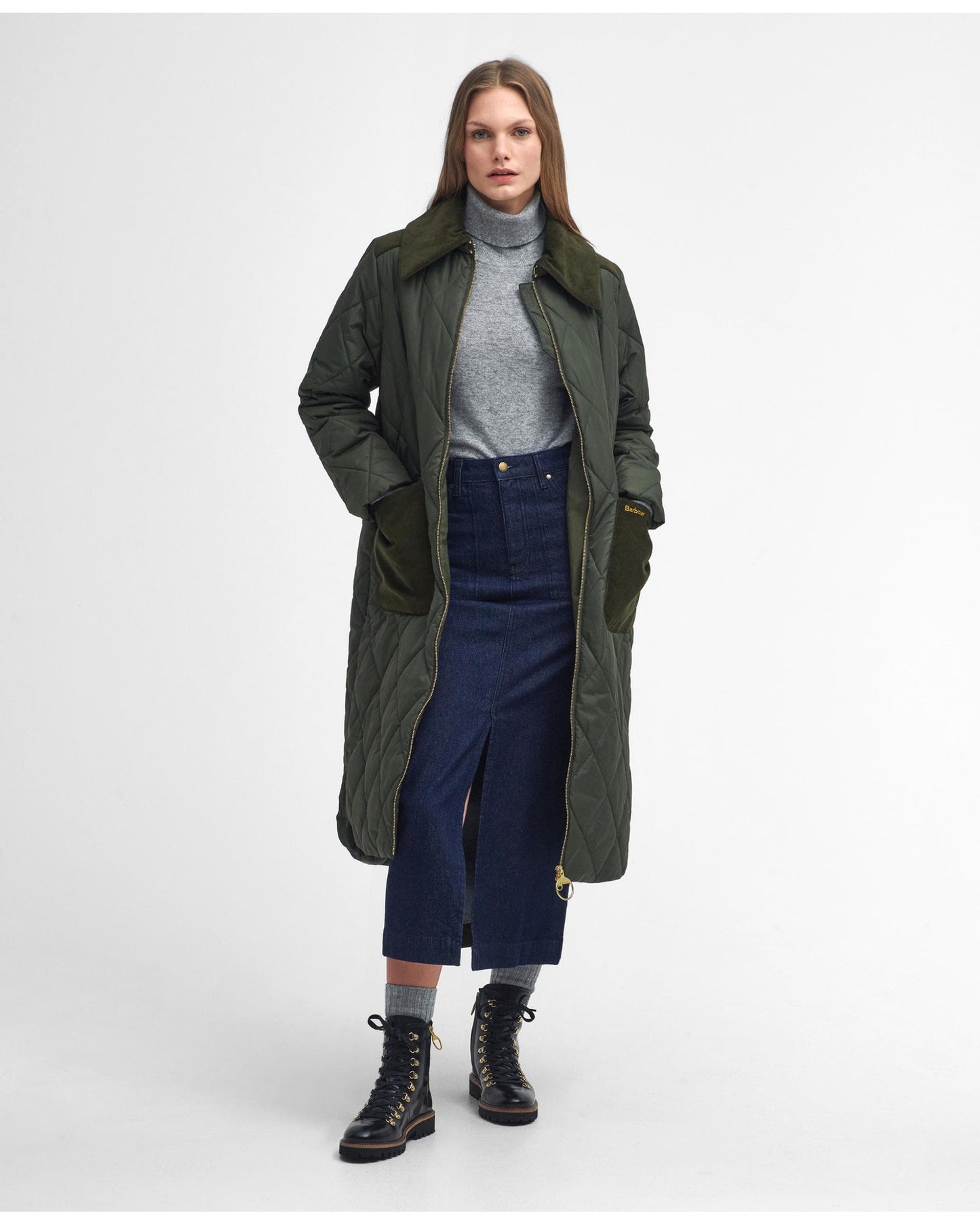 Barbour Malton Womens Long Quilted Jacket